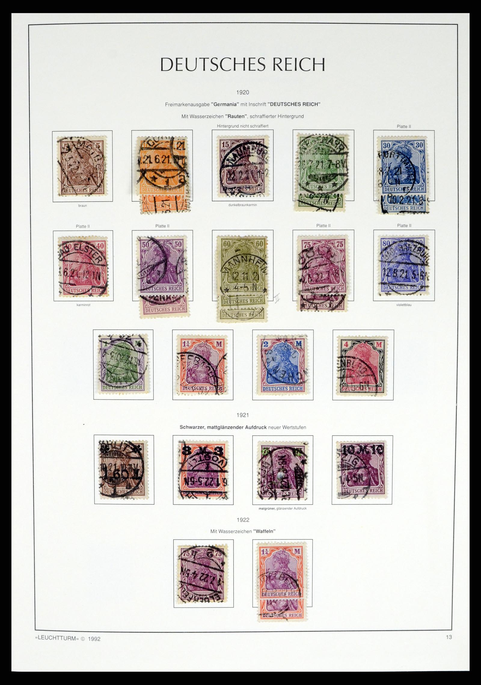 37497 025 - Stamp collection 37497 German Reich 1872-1945.