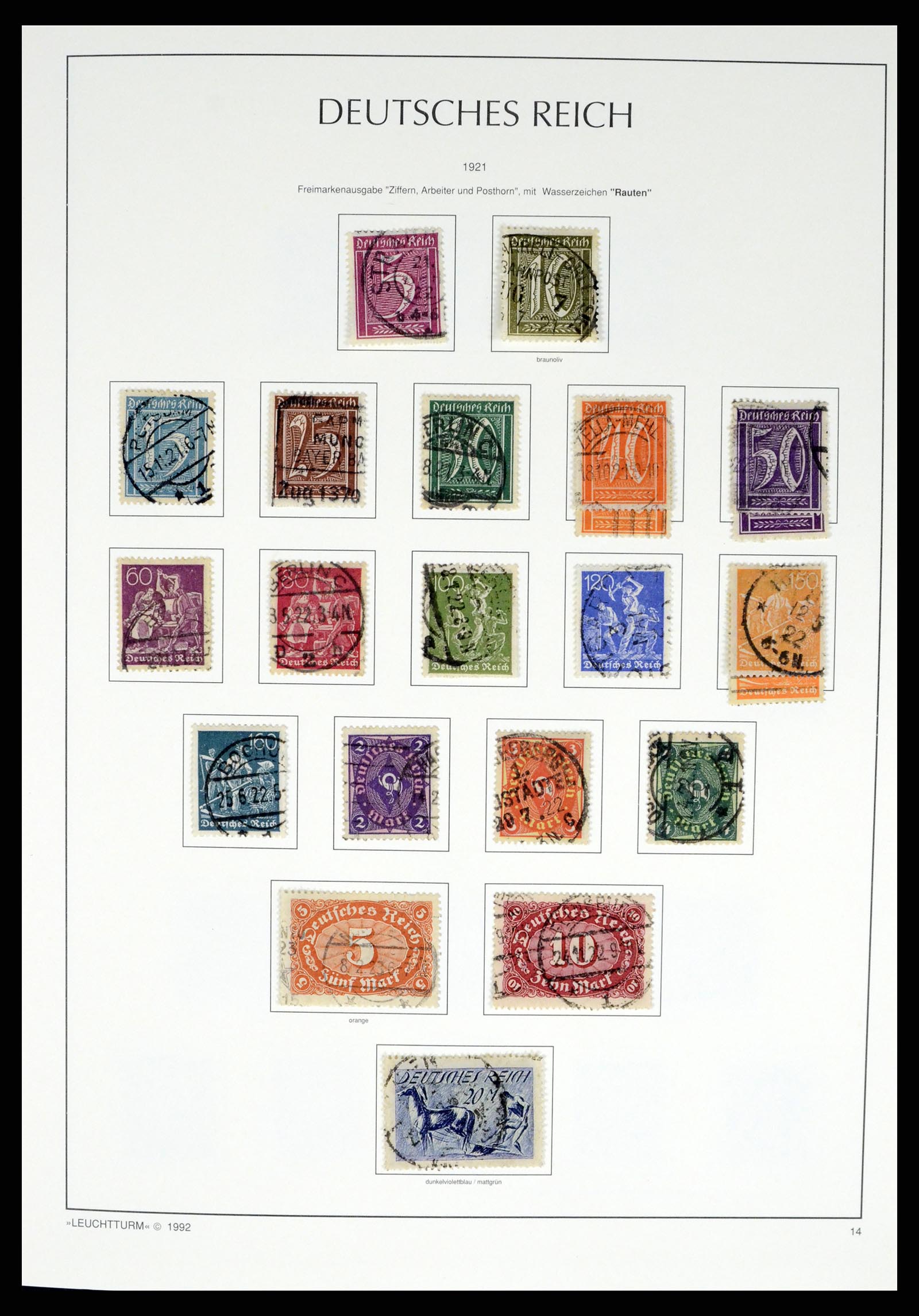 37497 027 - Postzegelverzameling 37497 Duitse Rijk 1872-1945.