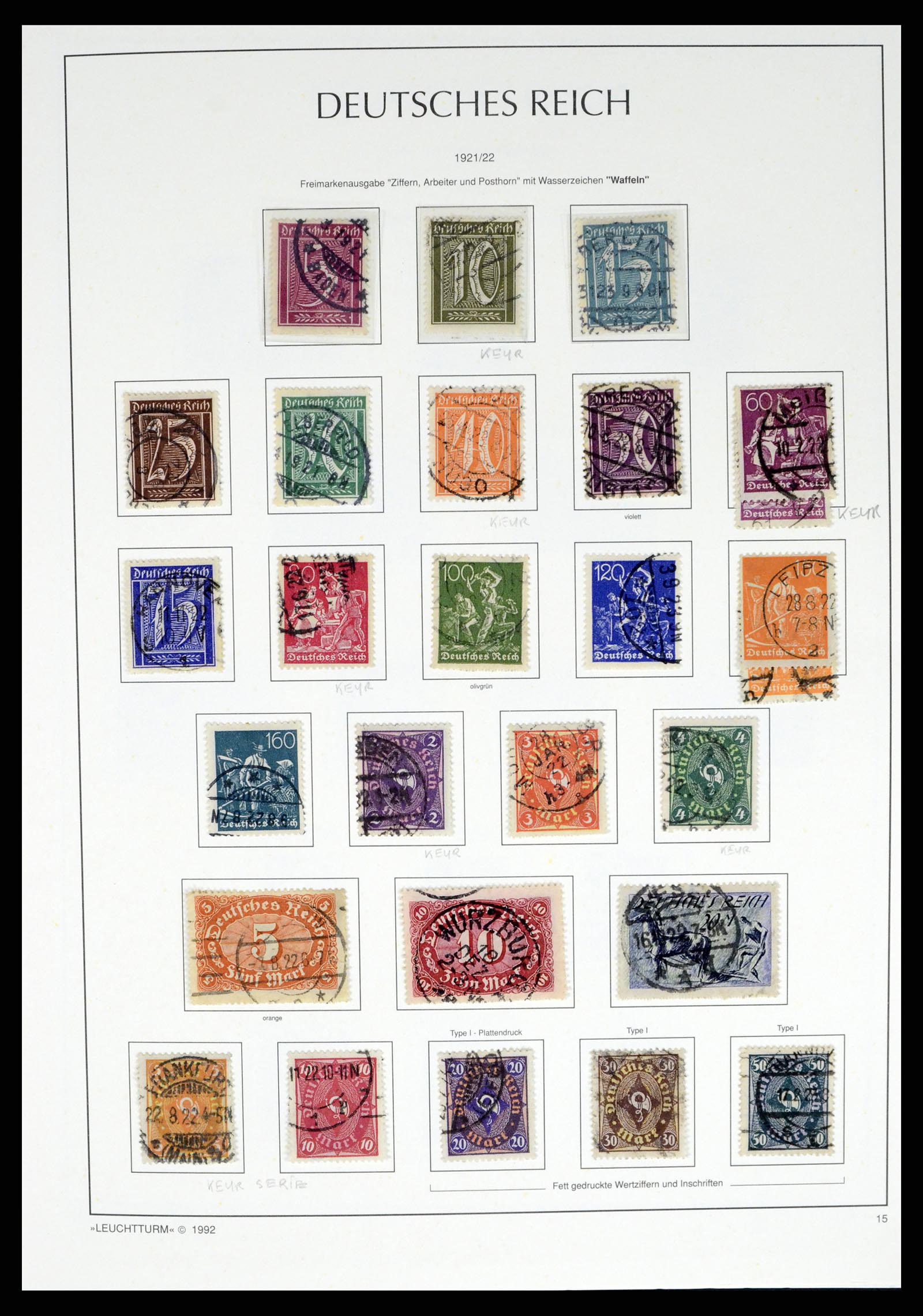 37497 028 - Stamp collection 37497 German Reich 1872-1945.