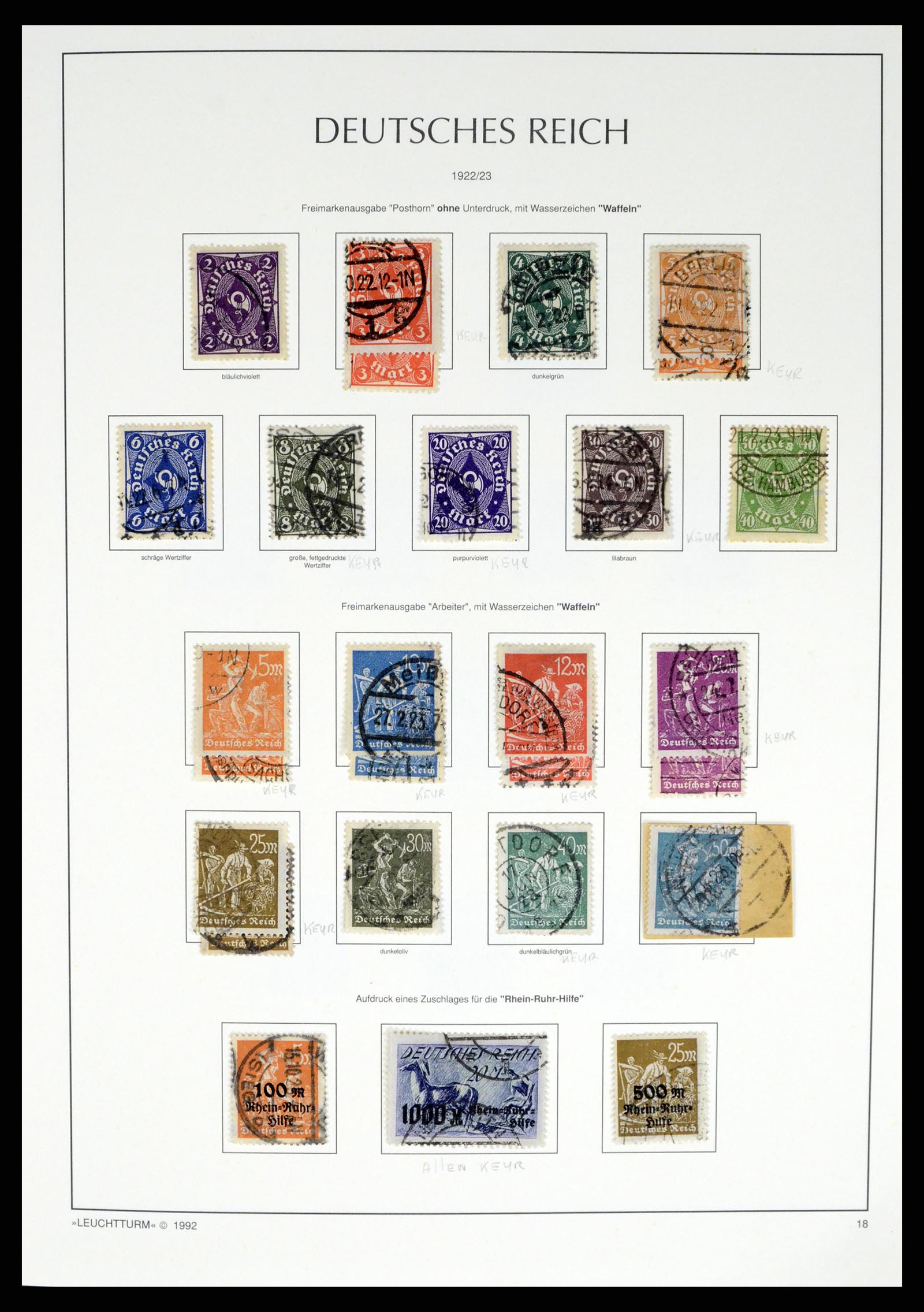 37497 034 - Stamp collection 37497 German Reich 1872-1945.