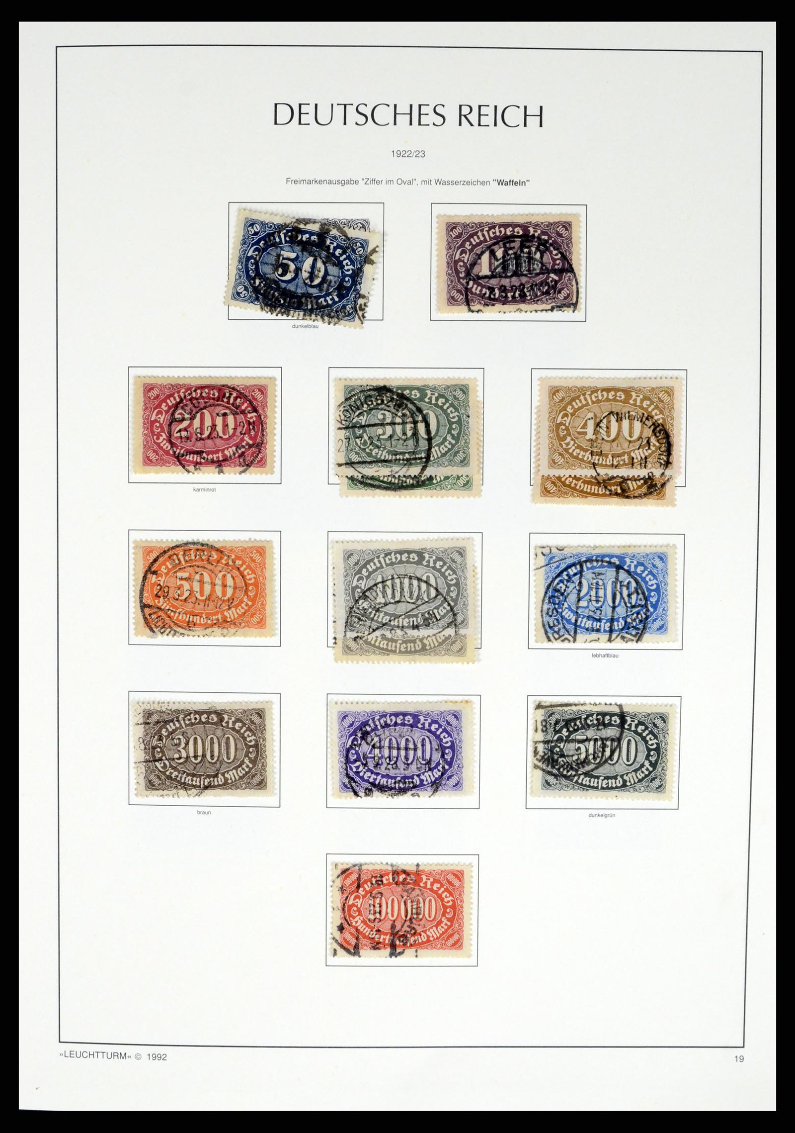 37497 036 - Stamp collection 37497 German Reich 1872-1945.