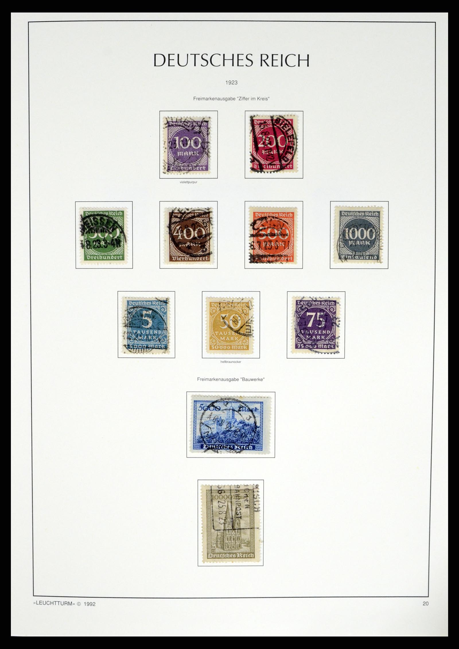 37497 038 - Stamp collection 37497 German Reich 1872-1945.
