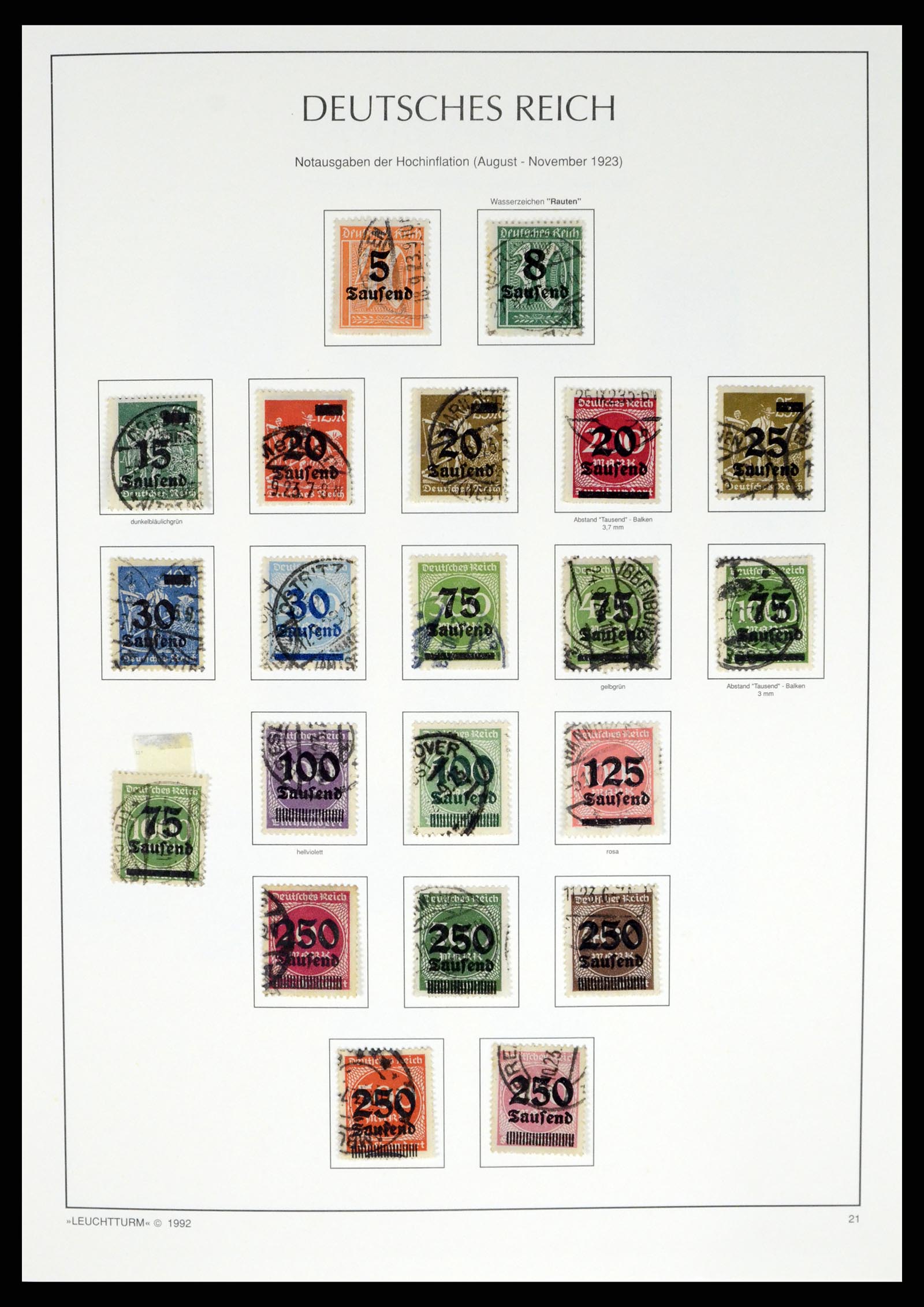 37497 040 - Postzegelverzameling 37497 Duitse Rijk 1872-1945.