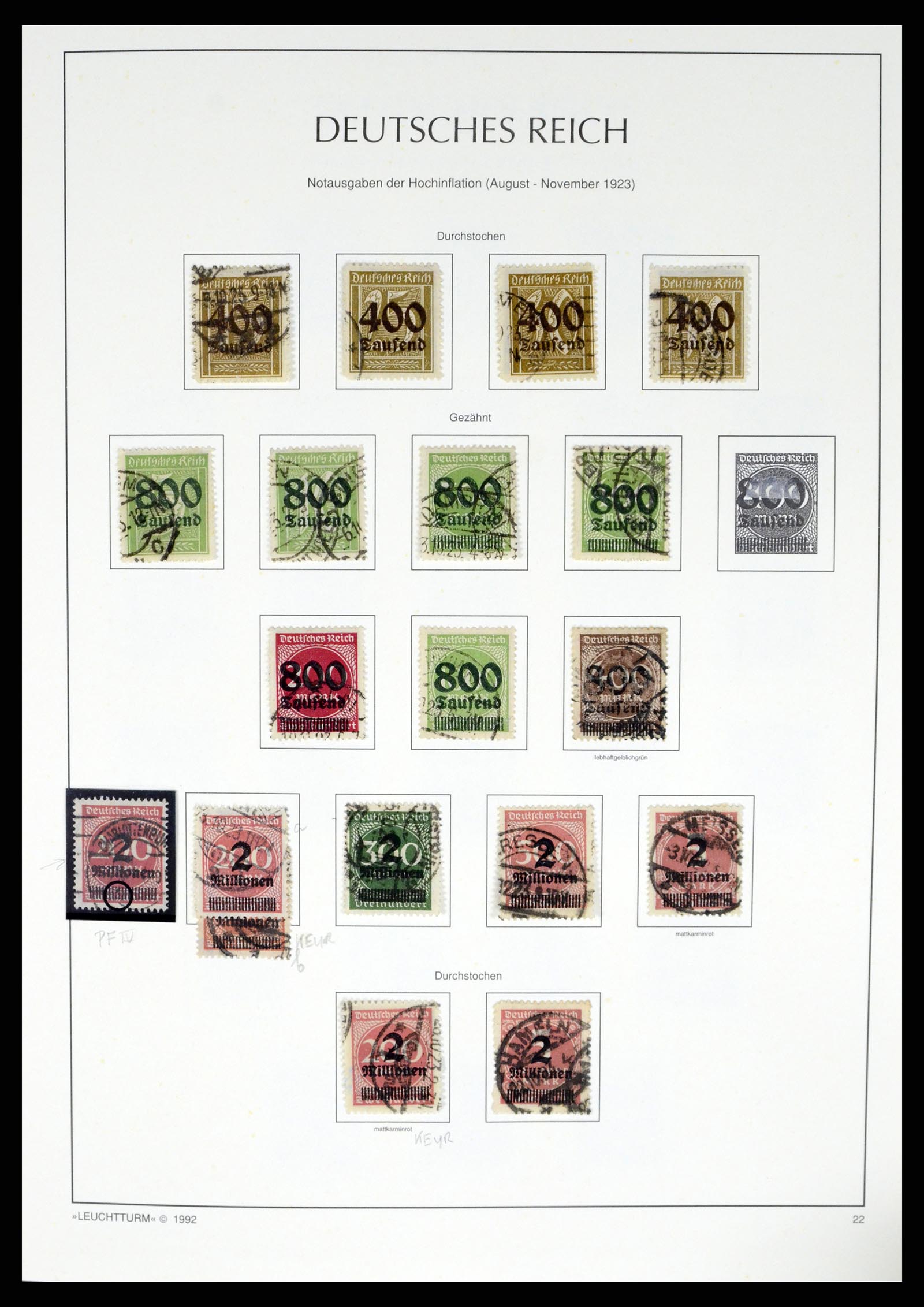 37497 041 - Postzegelverzameling 37497 Duitse Rijk 1872-1945.