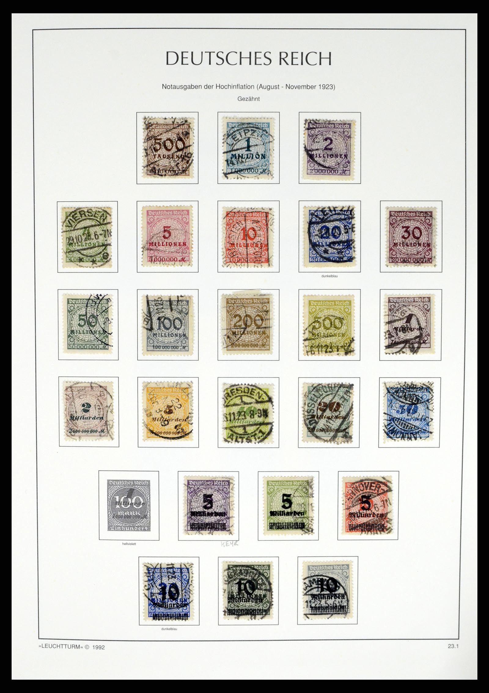 37497 042 - Stamp collection 37497 German Reich 1872-1945.