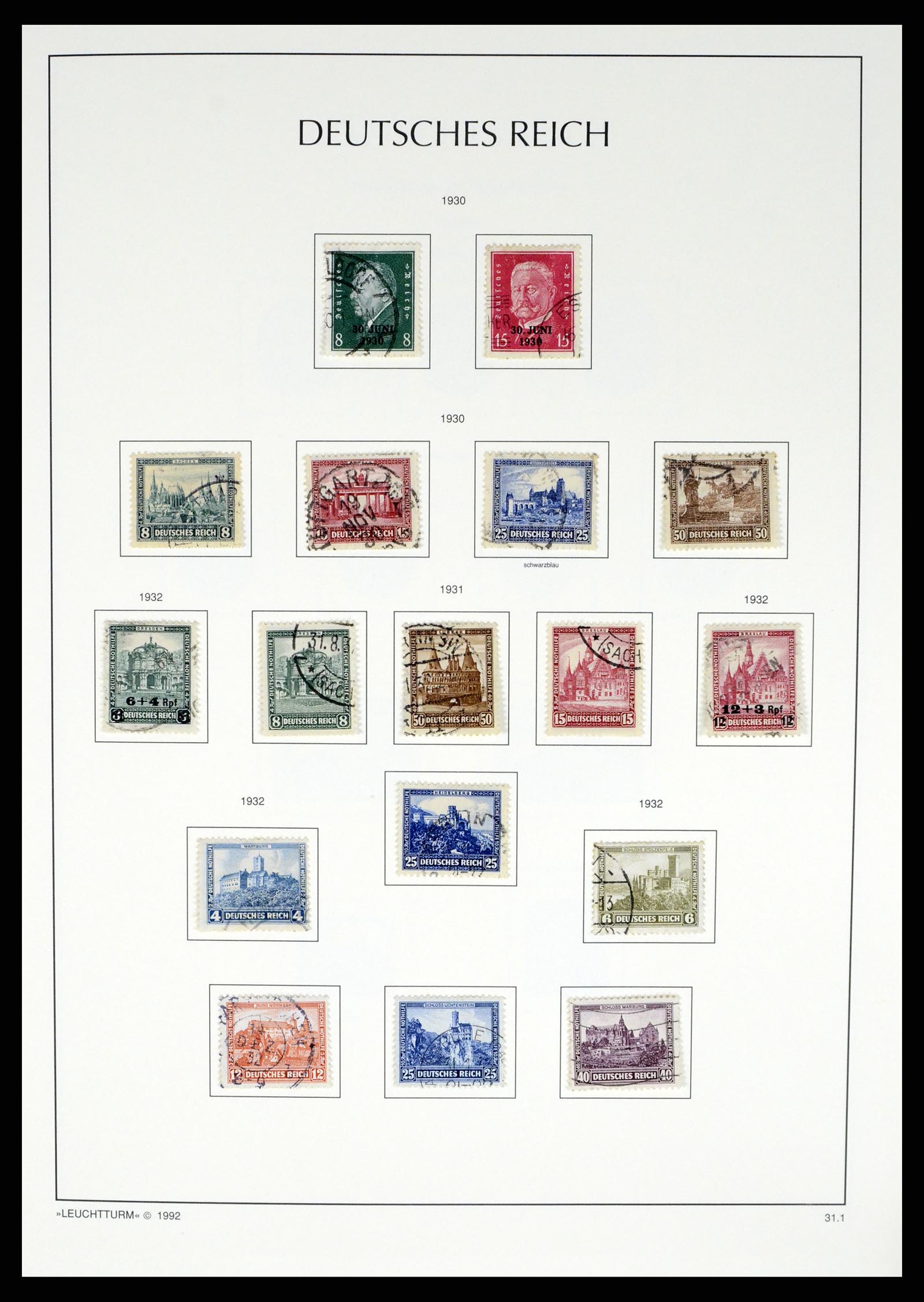 37497 053 - Postzegelverzameling 37497 Duitse Rijk 1872-1945.