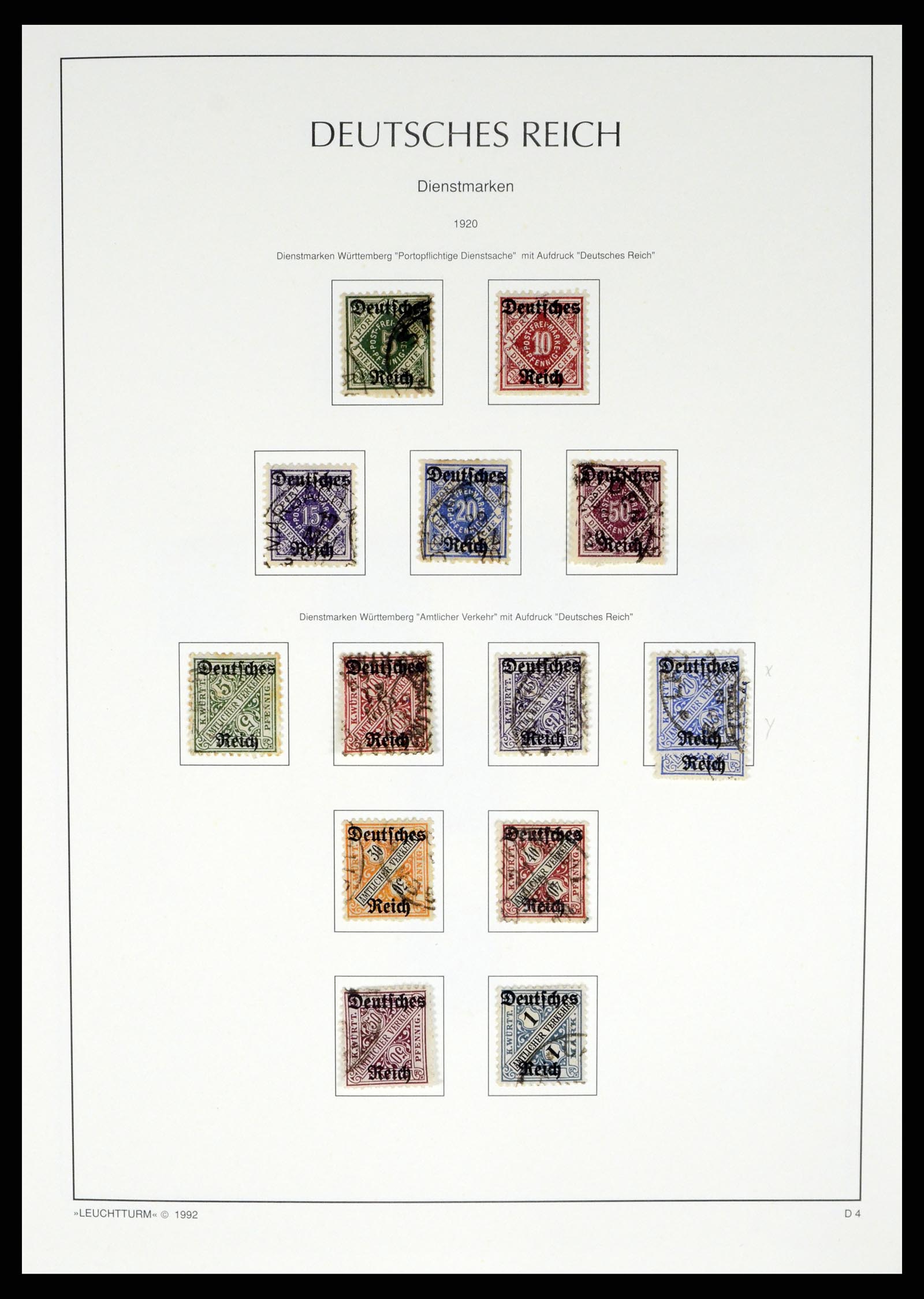 37497 057 - Postzegelverzameling 37497 Duitse Rijk 1872-1945.