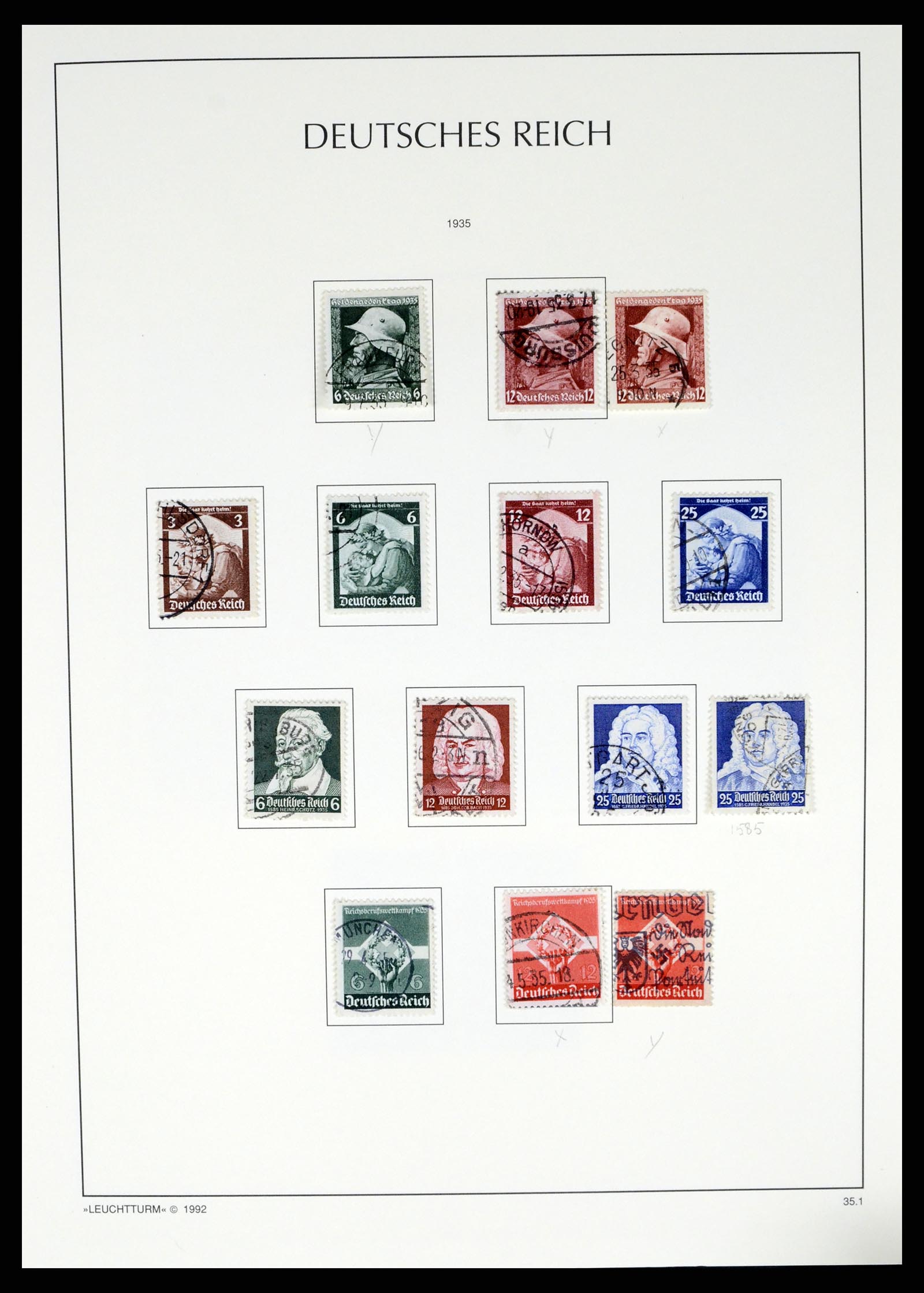 37497 071 - Postzegelverzameling 37497 Duitse Rijk 1872-1945.
