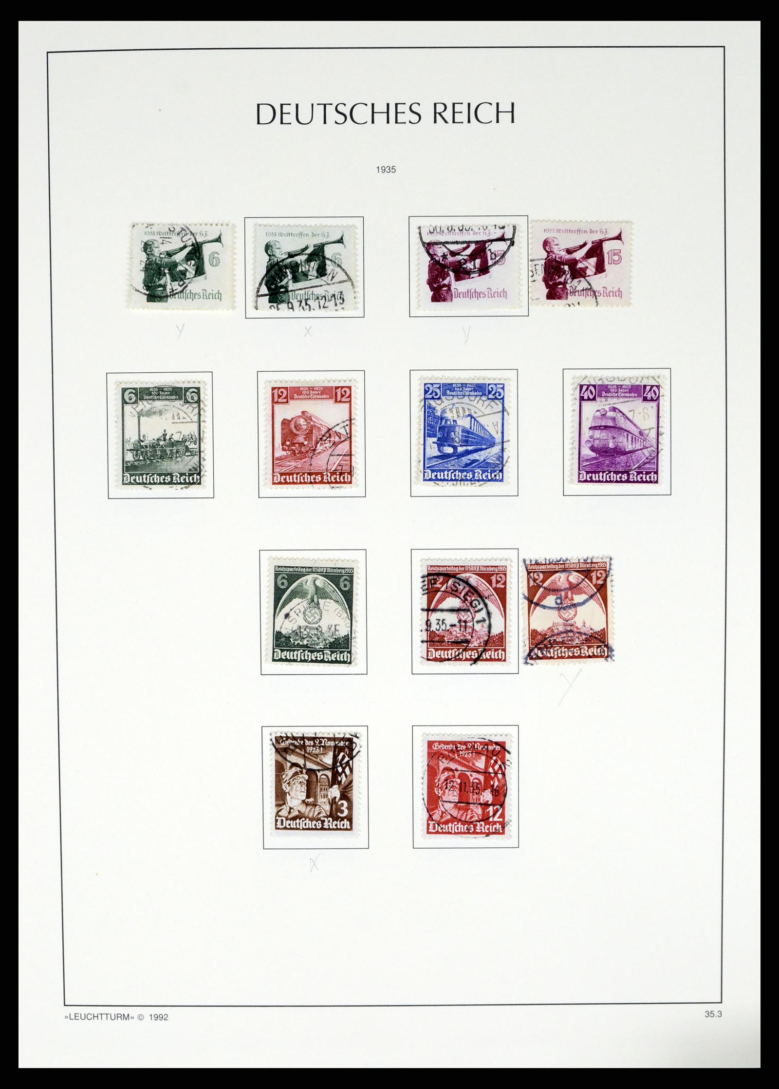 37497 073 - Postzegelverzameling 37497 Duitse Rijk 1872-1945.
