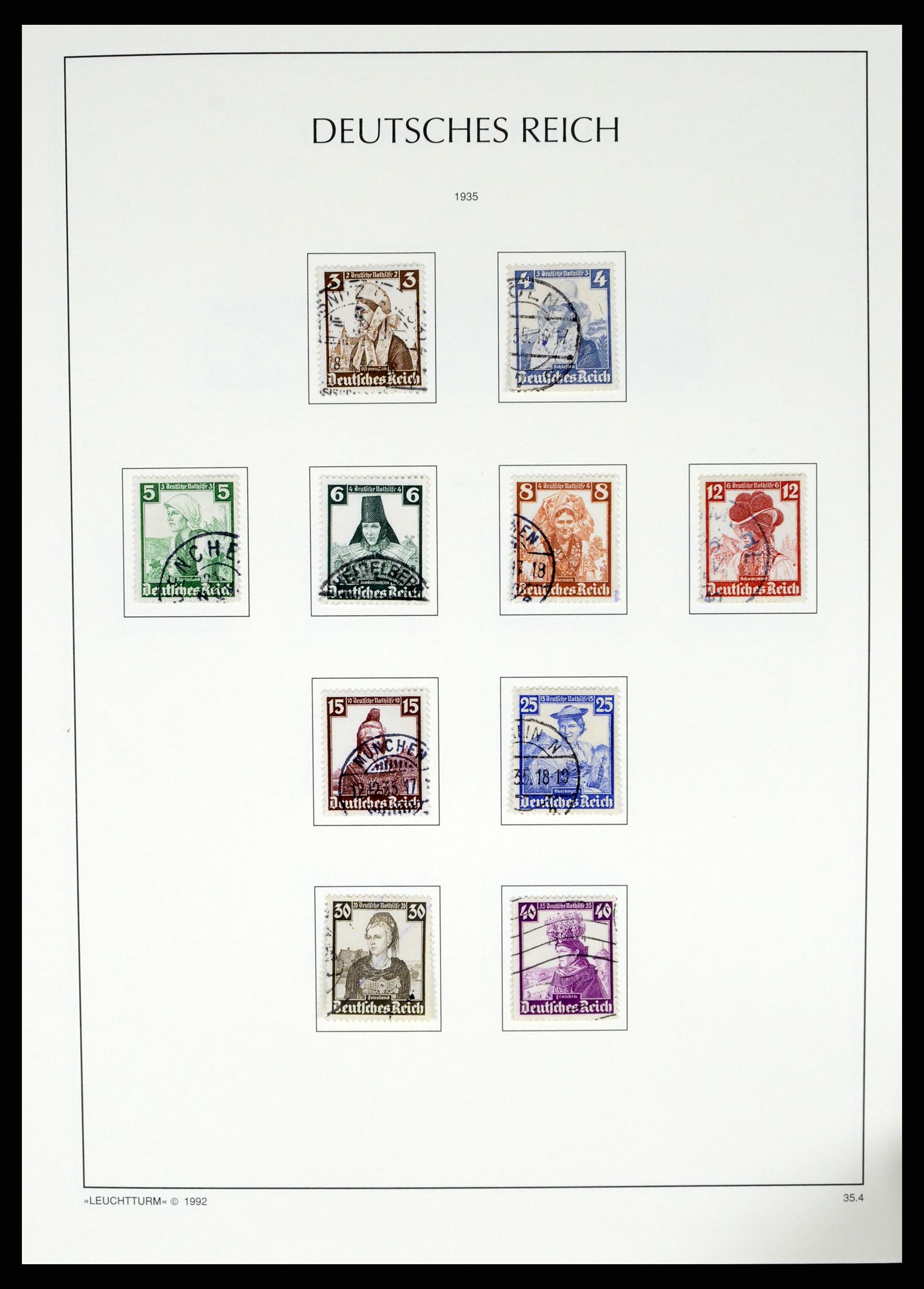 37497 074 - Postzegelverzameling 37497 Duitse Rijk 1872-1945.