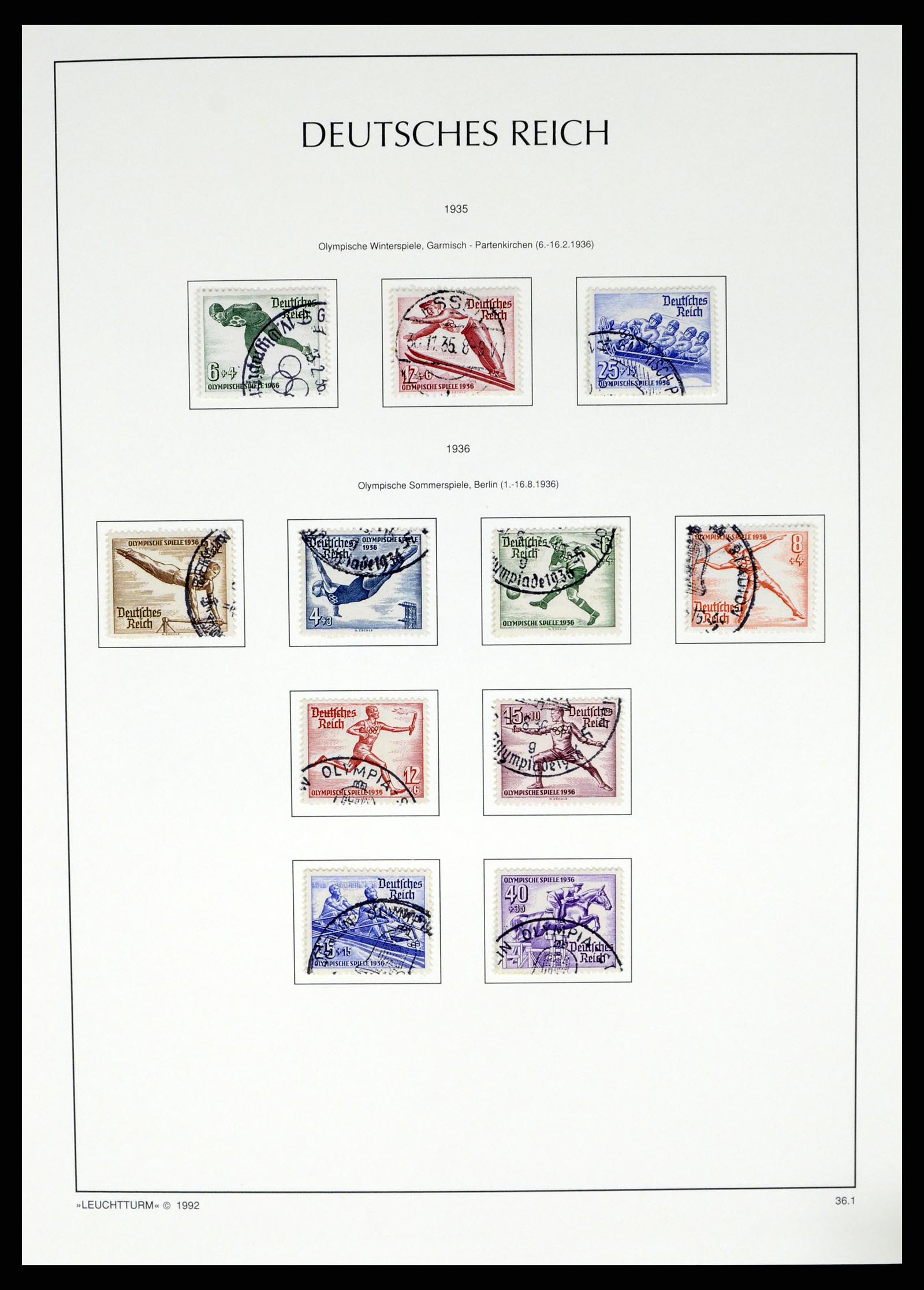 37497 075 - Postzegelverzameling 37497 Duitse Rijk 1872-1945.