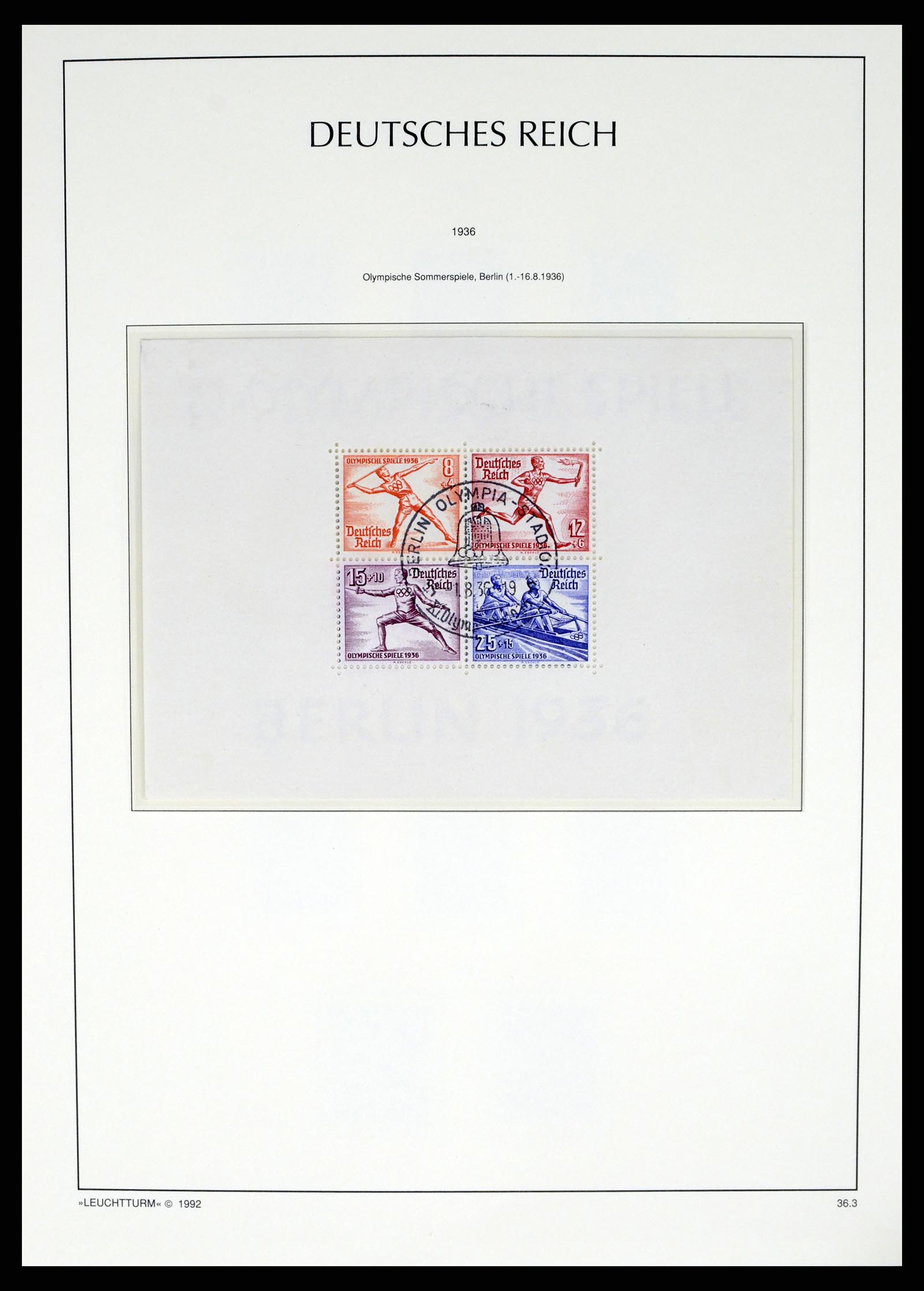 37497 077 - Postzegelverzameling 37497 Duitse Rijk 1872-1945.