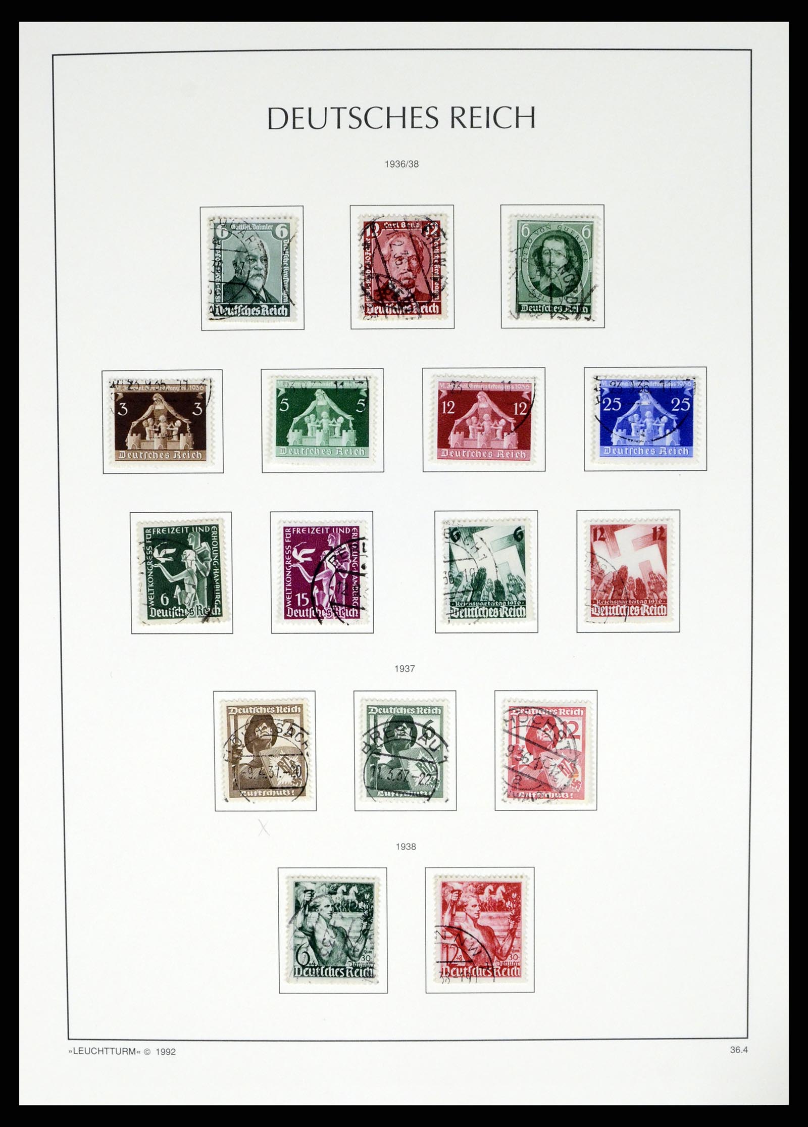 37497 078 - Postzegelverzameling 37497 Duitse Rijk 1872-1945.
