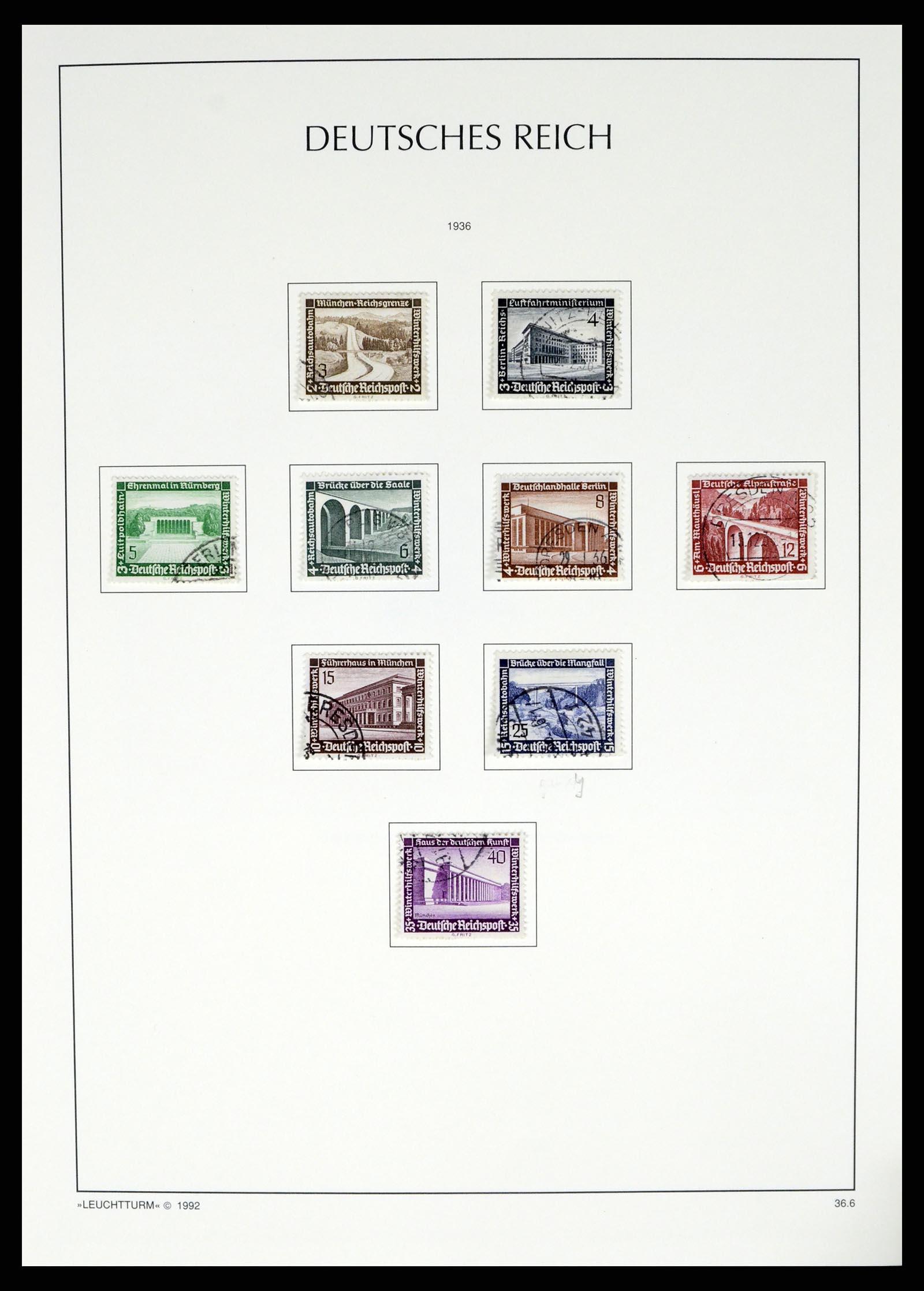 37497 080 - Postzegelverzameling 37497 Duitse Rijk 1872-1945.
