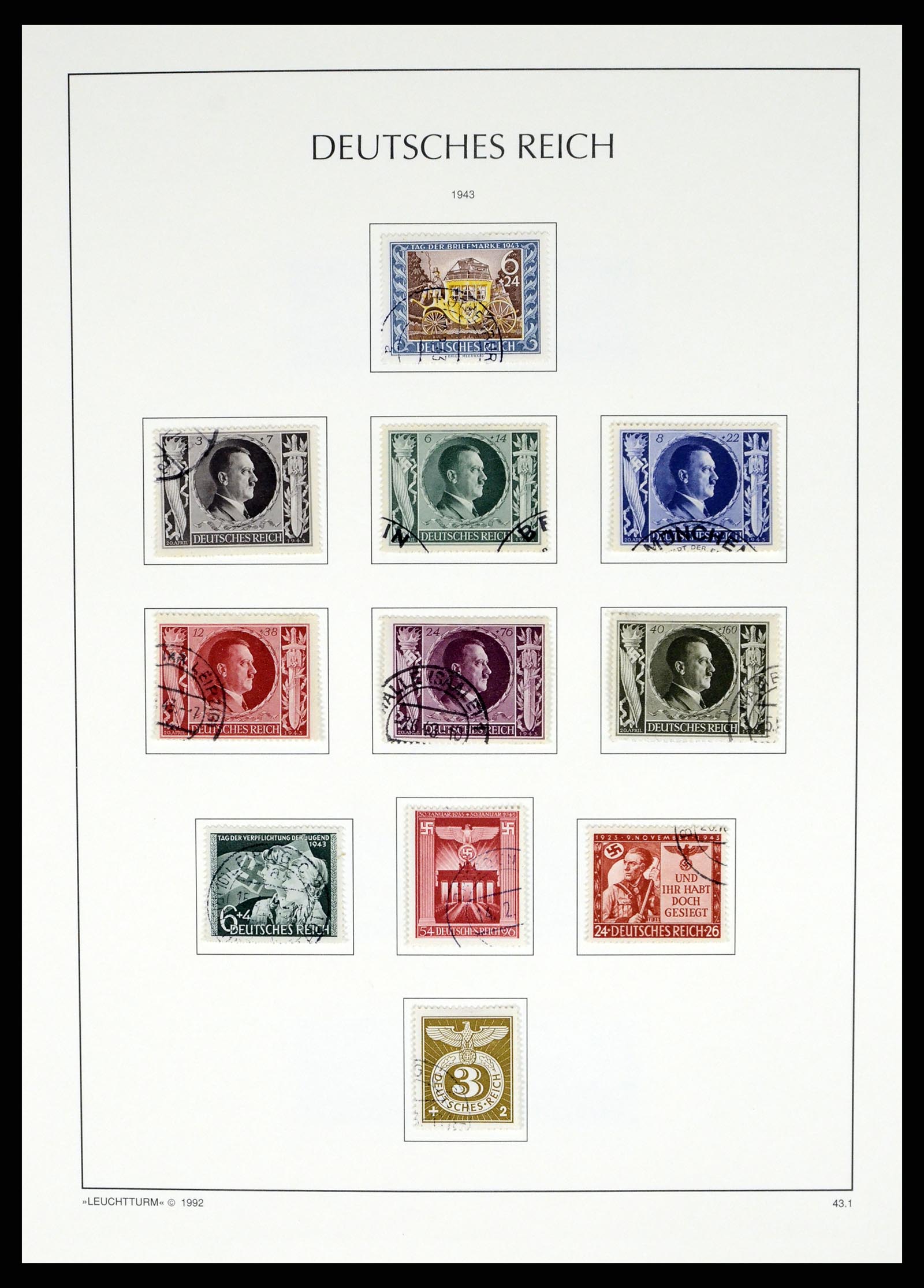 37497 101 - Postzegelverzameling 37497 Duitse Rijk 1872-1945.