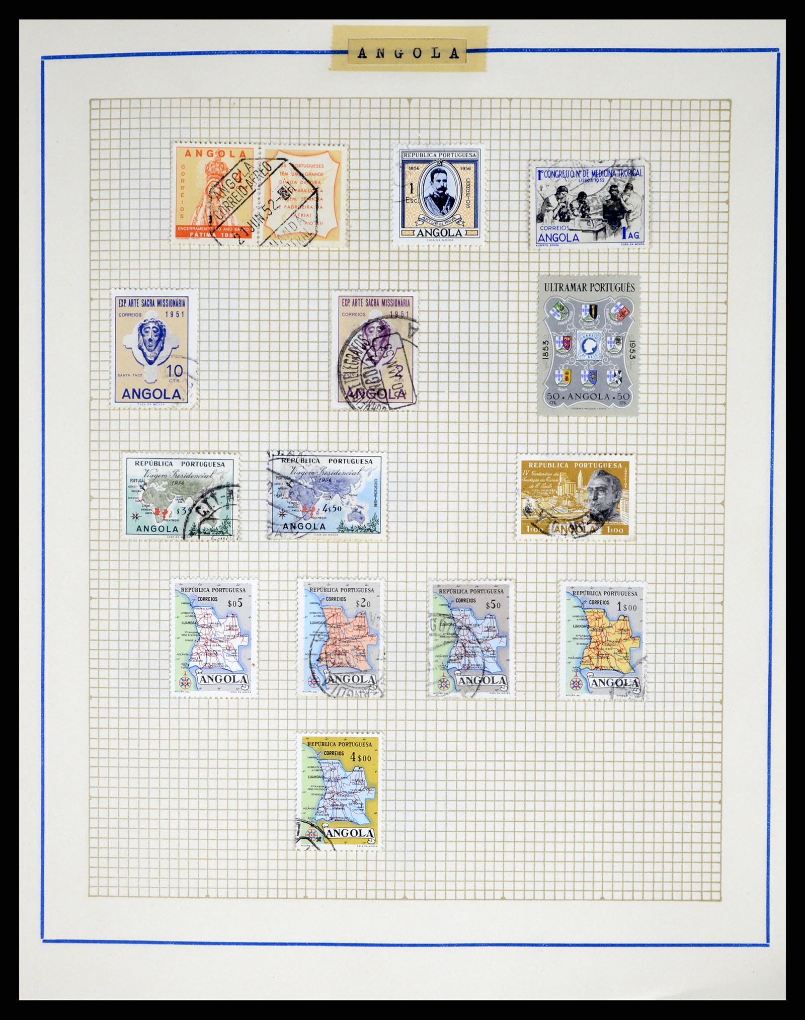 37499 017 - Postzegelverzameling 37499 Portugese koloniën 1860-1962.