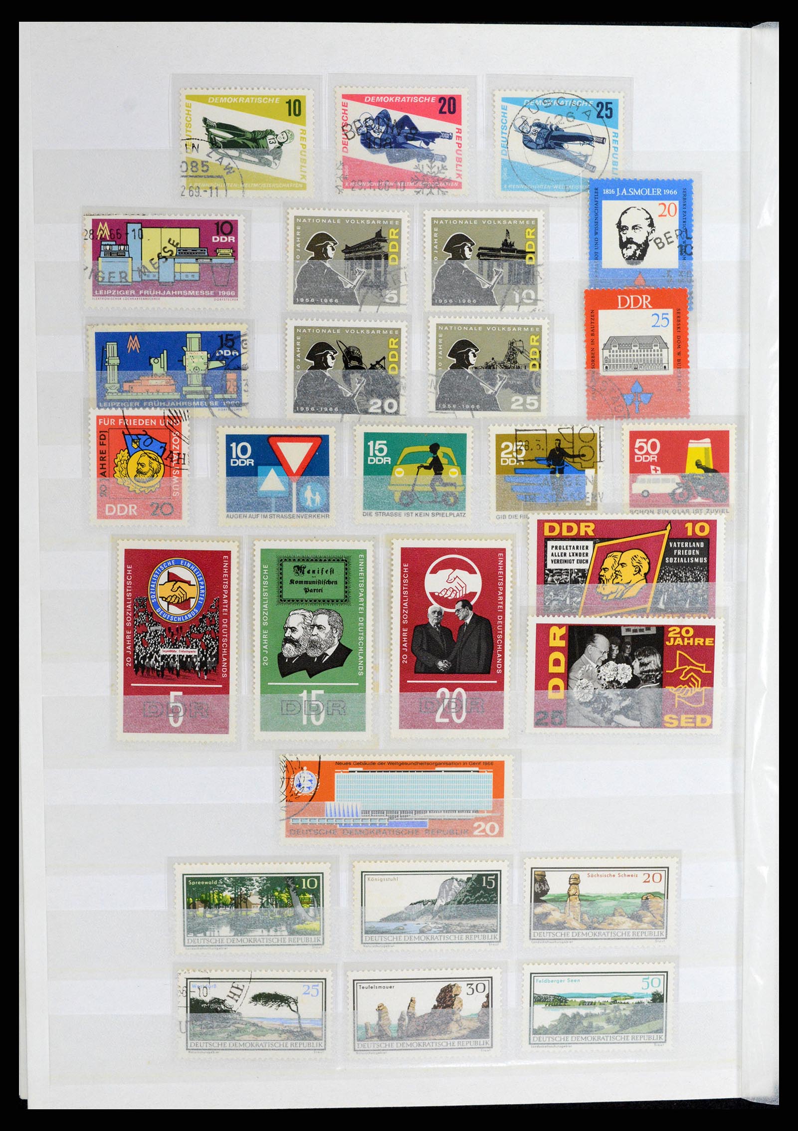 37501 030 - Stamp collection 37501 GDR 1949-1990.