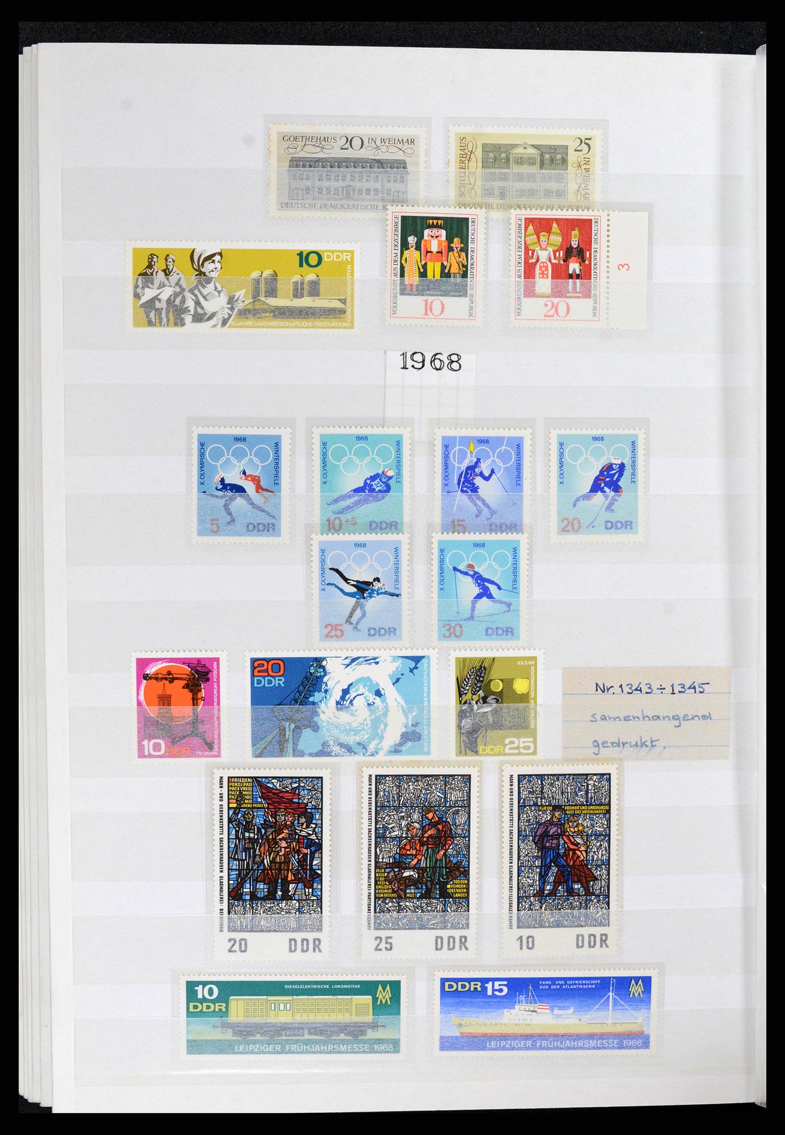 37501 036 - Stamp collection 37501 GDR 1949-1990.