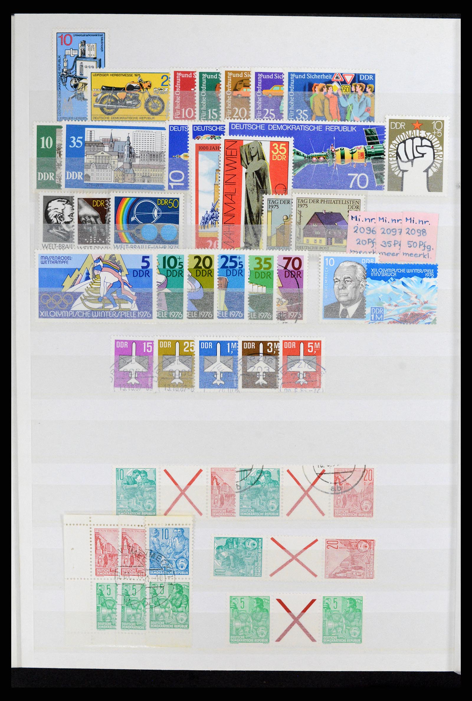 37501 058 - Stamp collection 37501 GDR 1949-1990.