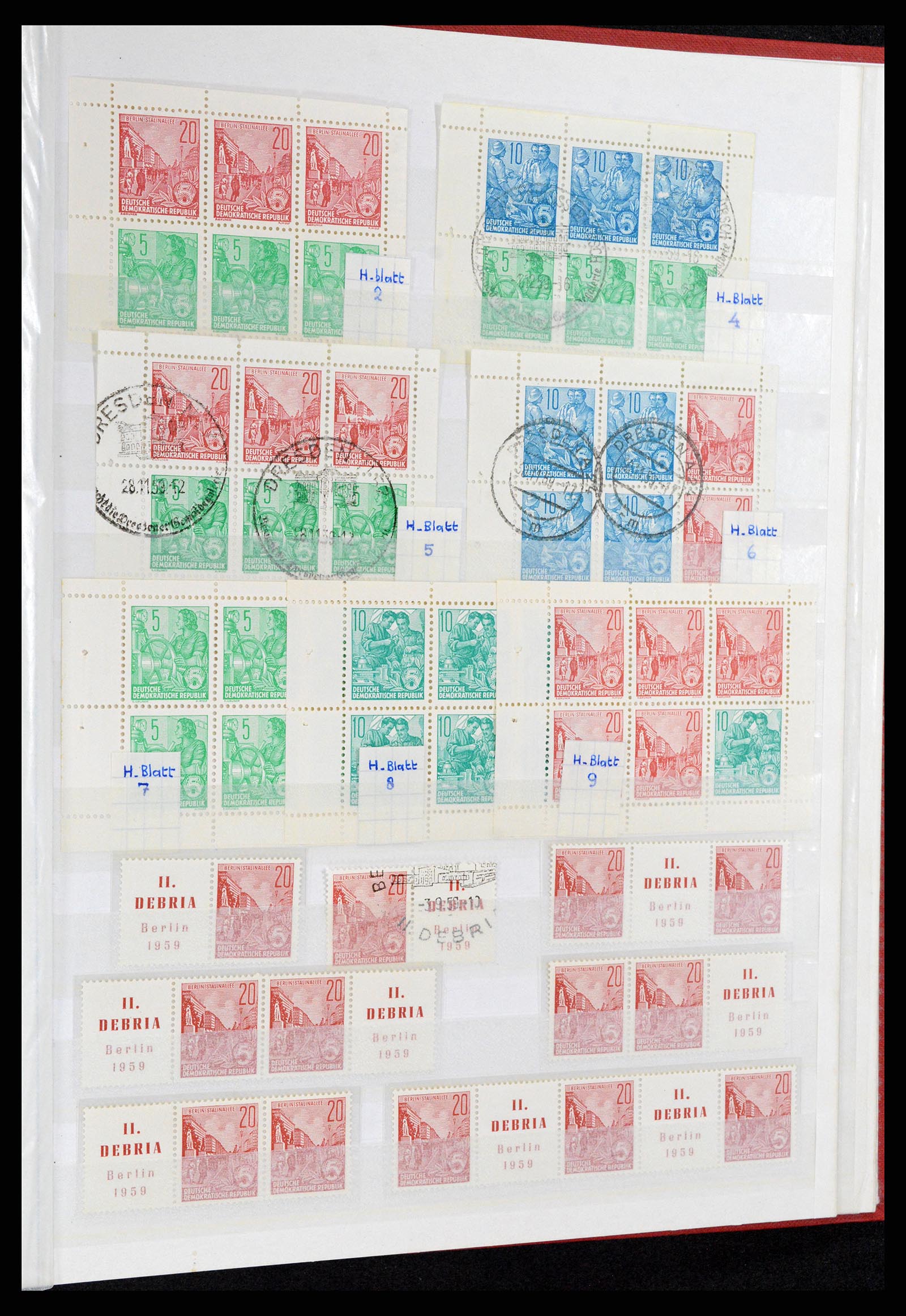 37501 059 - Stamp collection 37501 GDR 1949-1990.