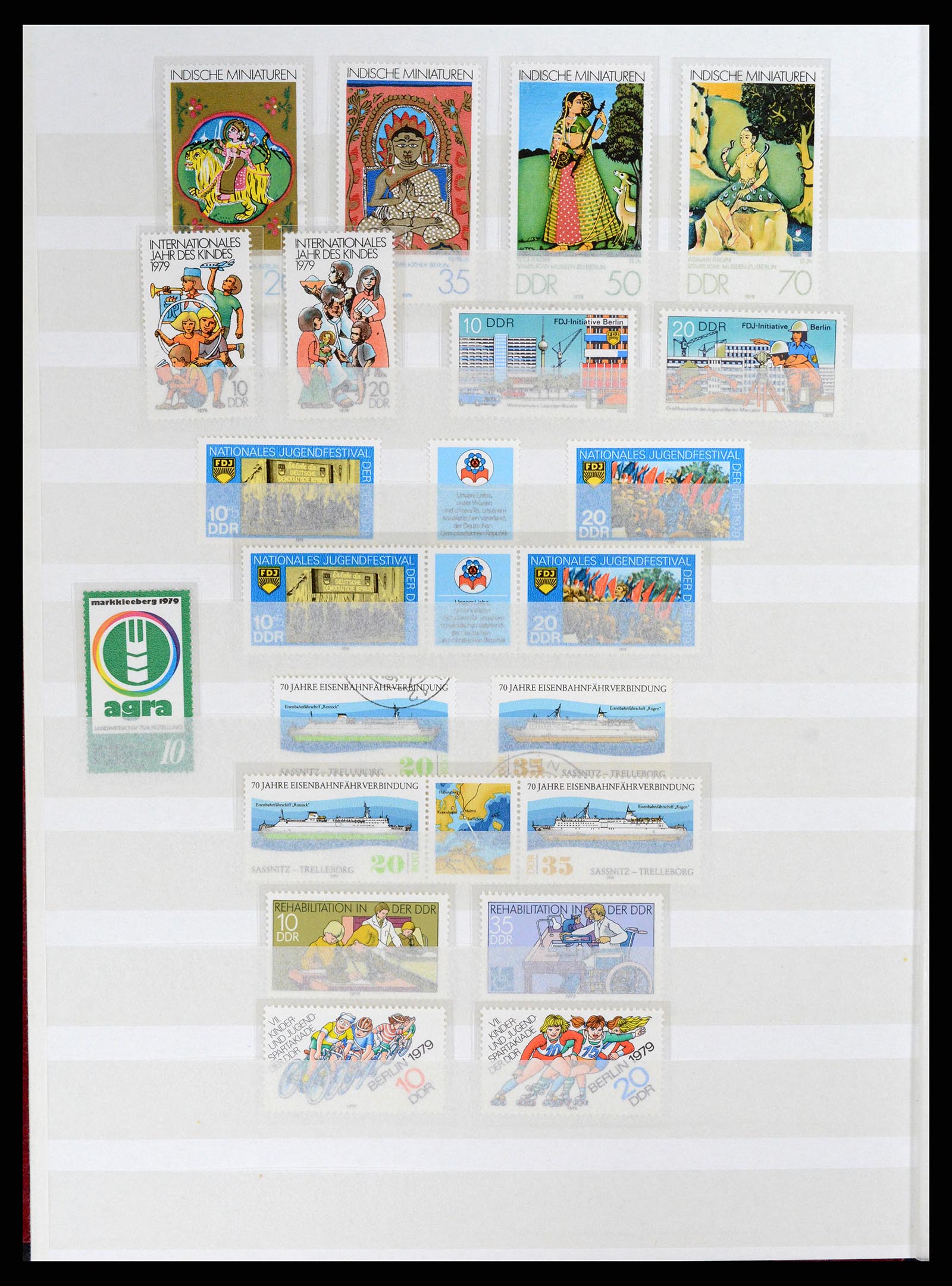 37501 076 - Stamp collection 37501 GDR 1949-1990.