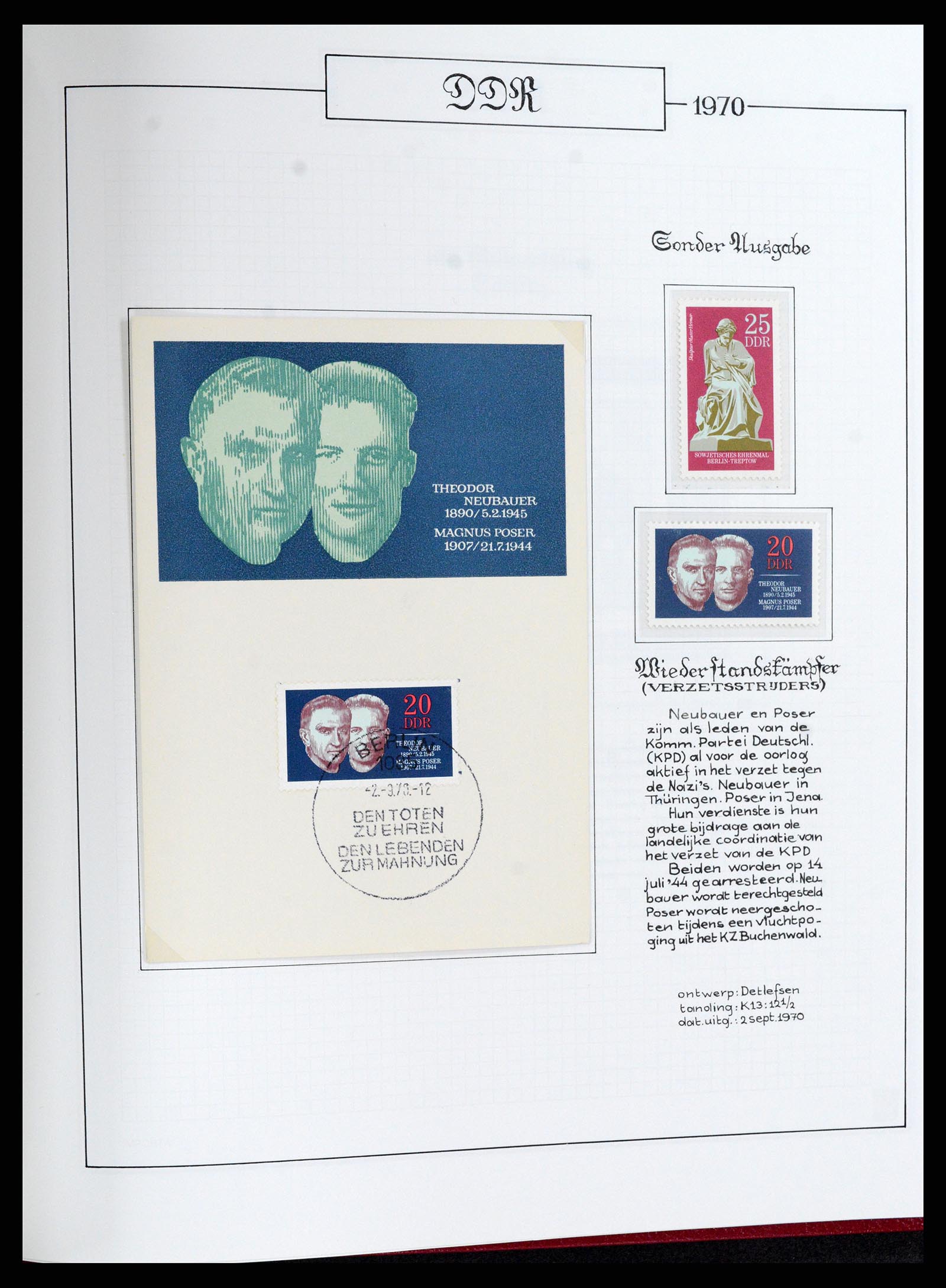 37501 221 - Postzegelverzameling 37501 DDR 1949-1990.