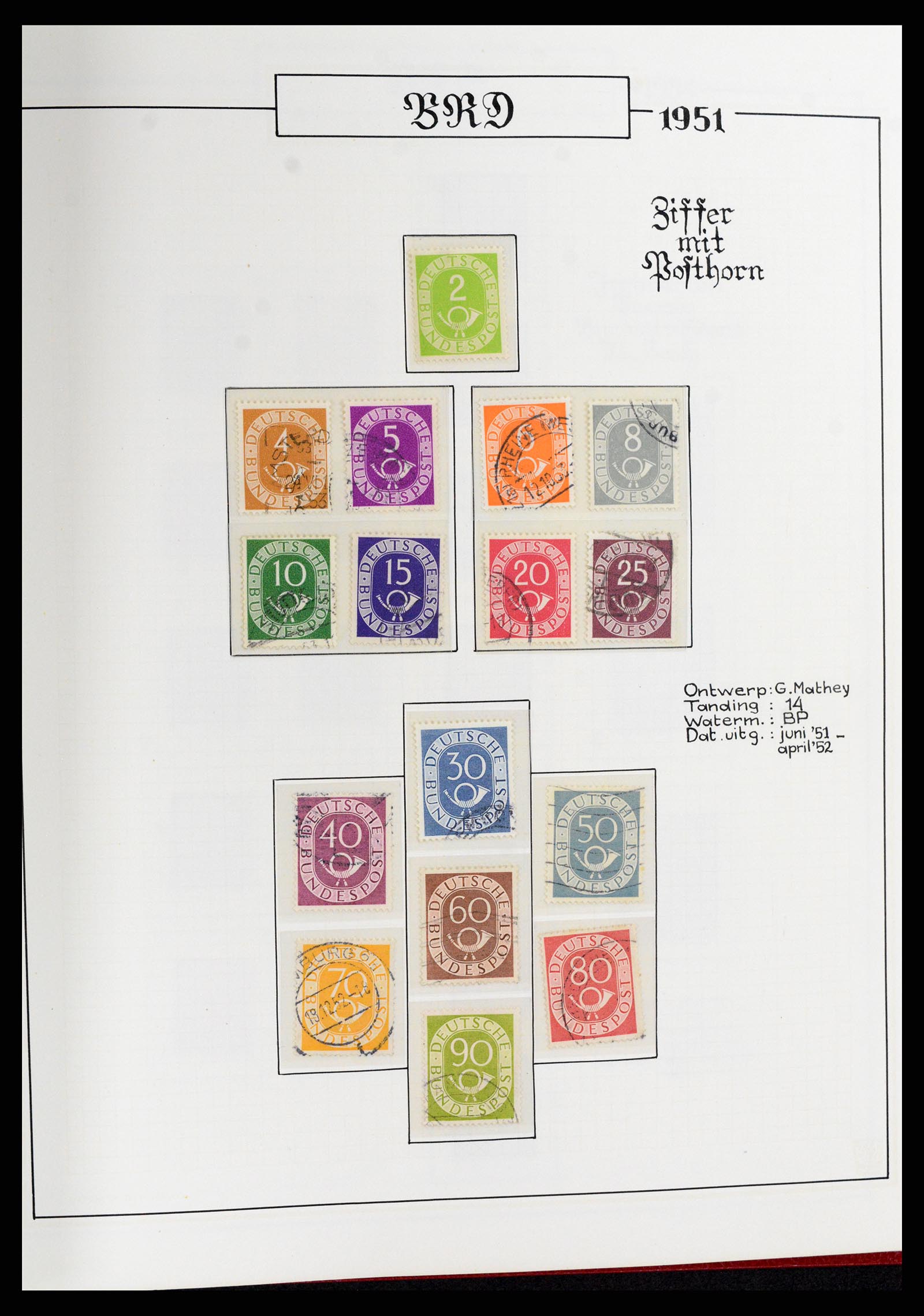 37502 002 - Postzegelverzameling 37502 Bundespost 1949-2000.