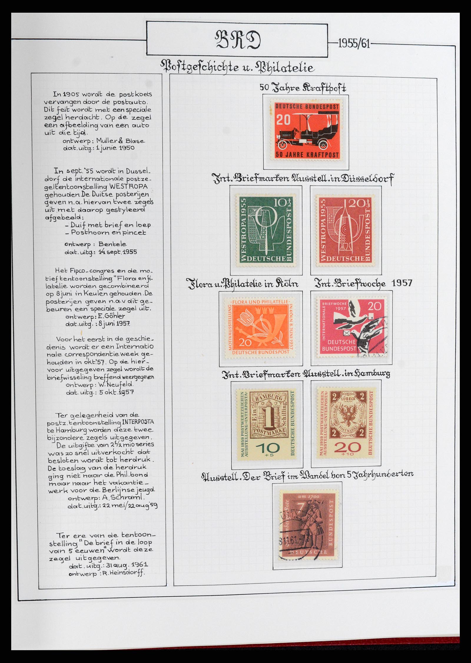 37502 004 - Postzegelverzameling 37502 Bundespost 1949-2000.