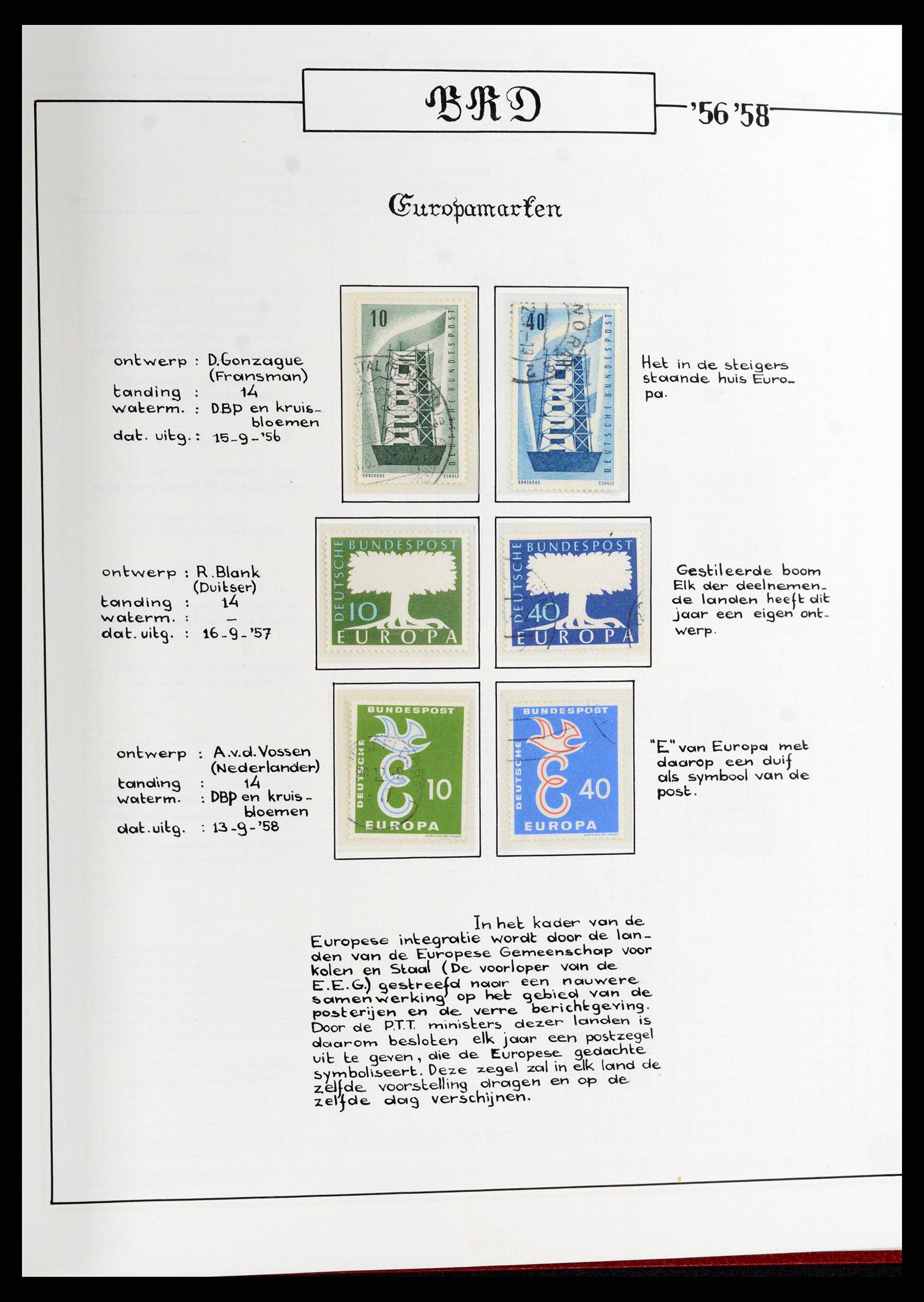 37502 006 - Postzegelverzameling 37502 Bundespost 1949-2000.