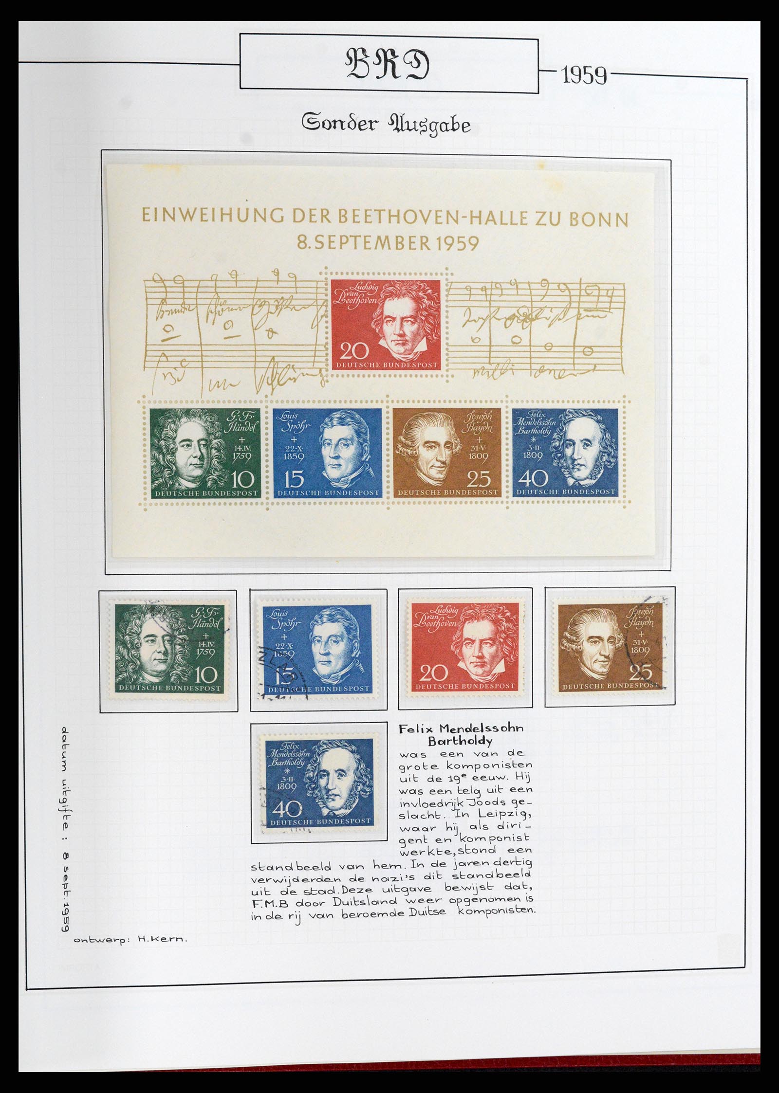 37502 011 - Stamp collection 37502 Bundespost 1949-2000.