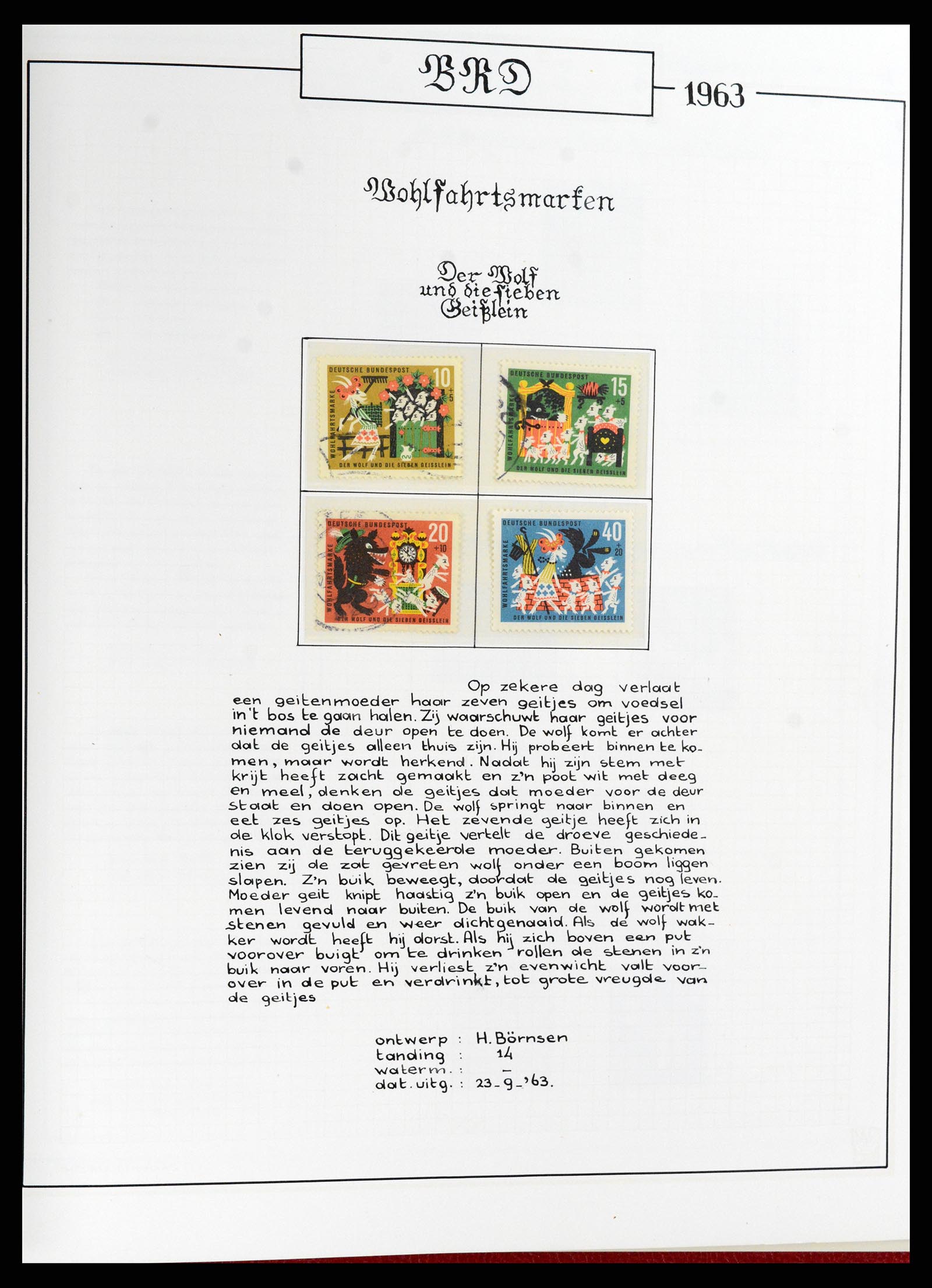 37502 019 - Postzegelverzameling 37502 Bundespost 1949-2000.