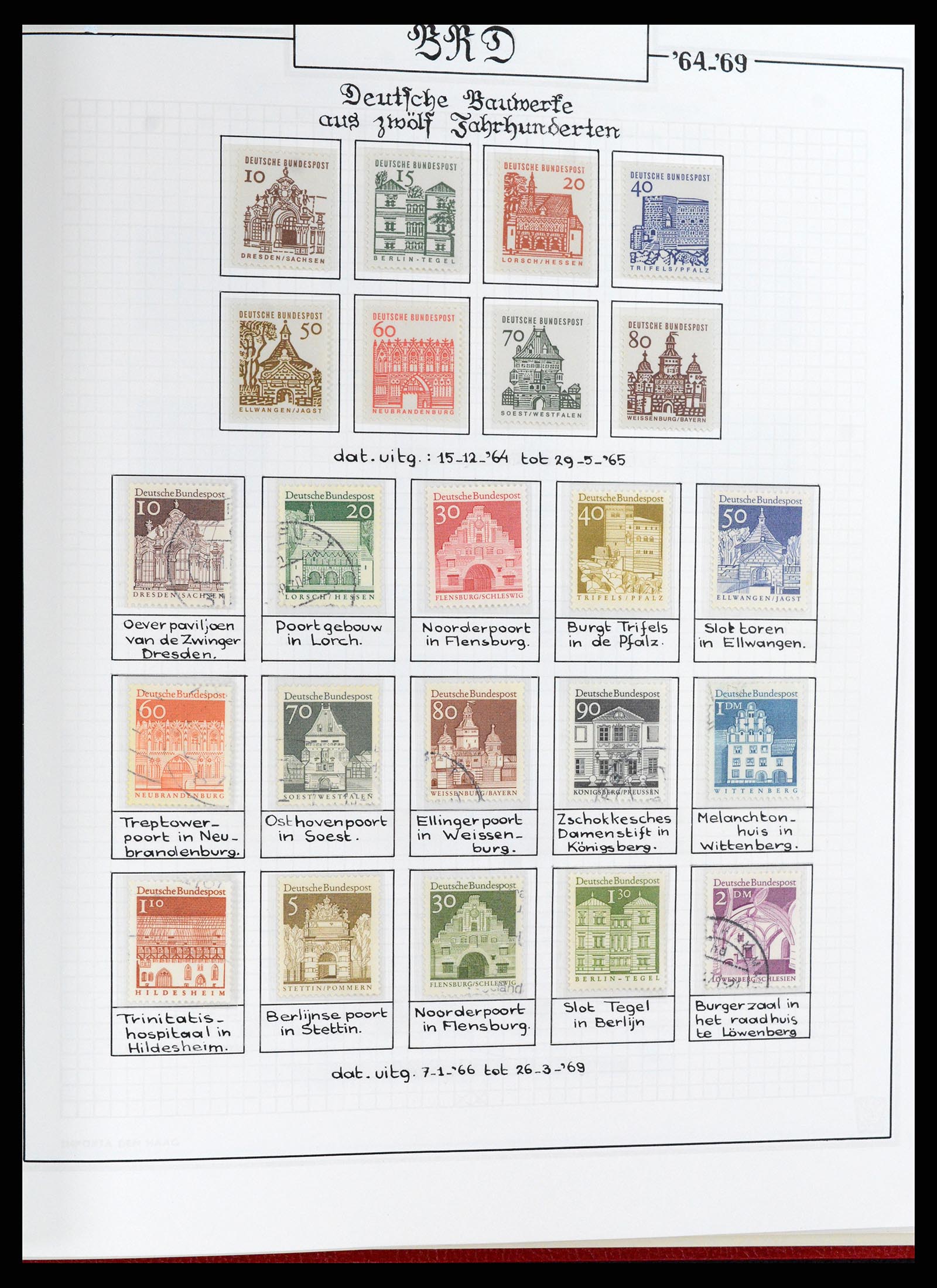 37502 025 - Postzegelverzameling 37502 Bundespost 1949-2000.