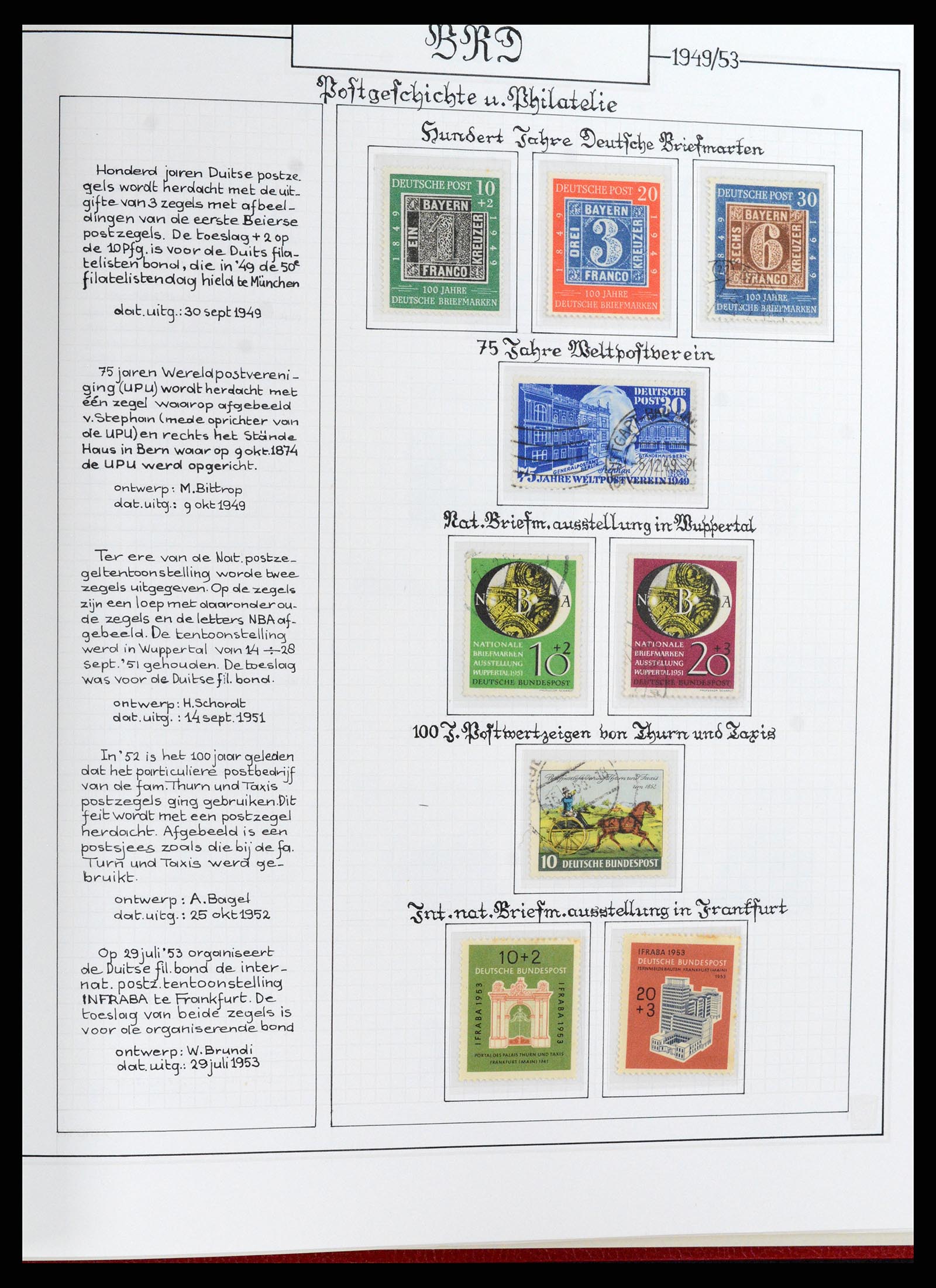 37502 028 - Postzegelverzameling 37502 Bundespost 1949-2000.