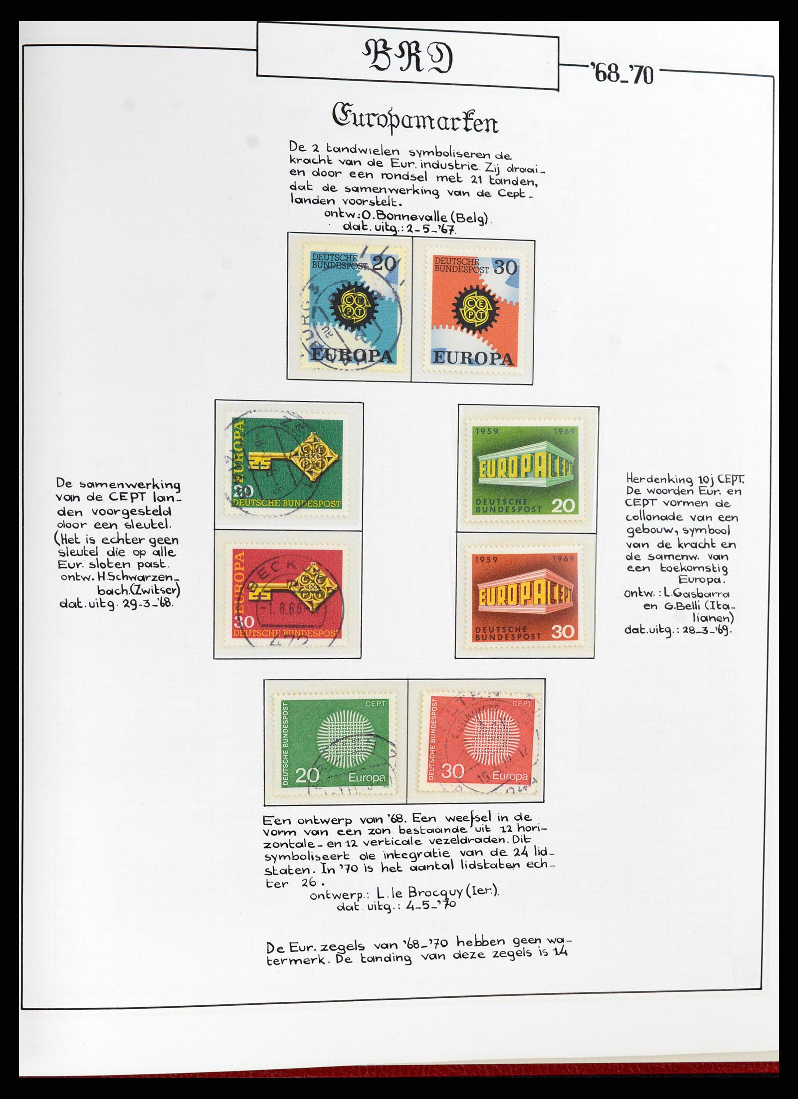 37502 030 - Postzegelverzameling 37502 Bundespost 1949-2000.