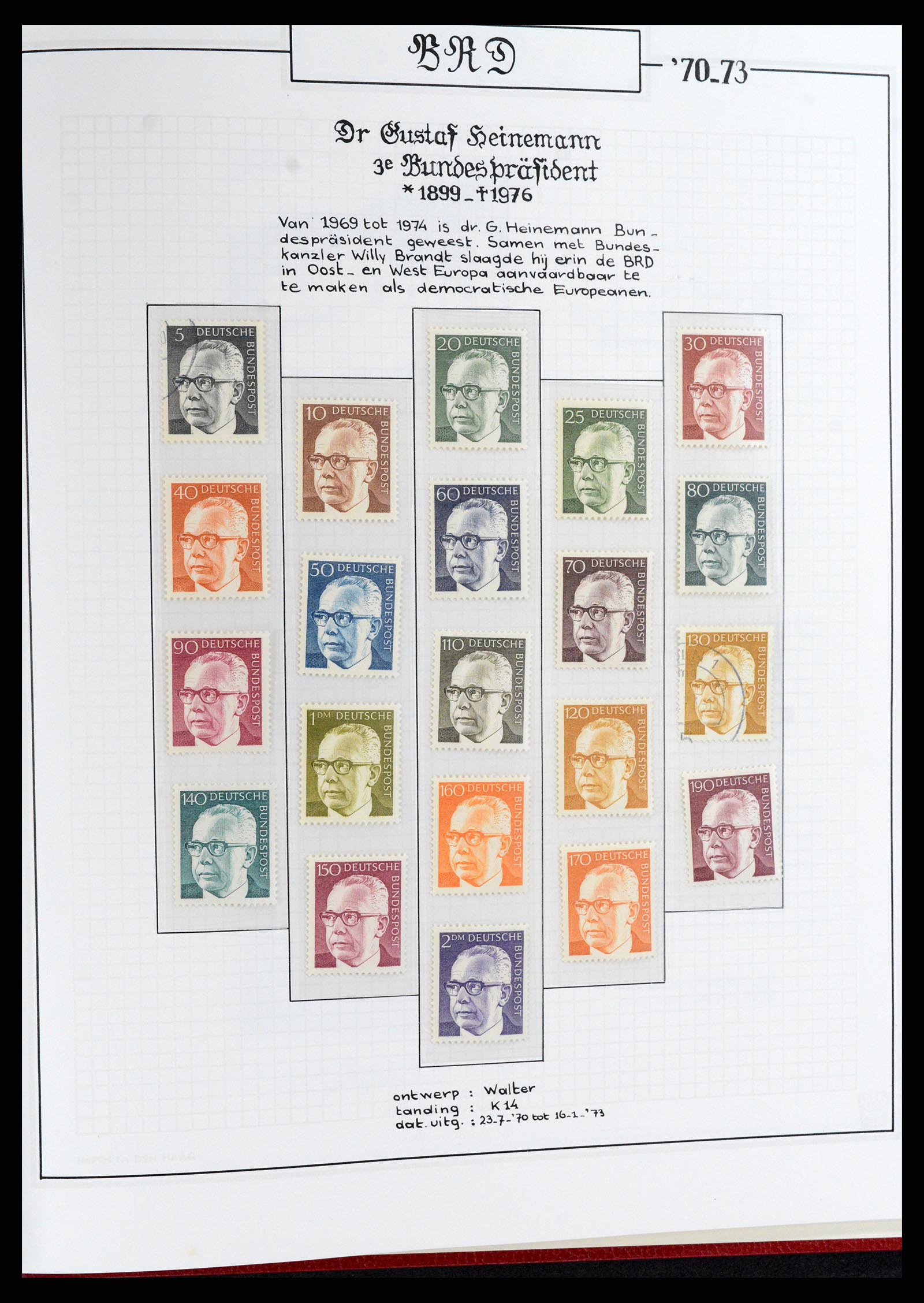 37502 032 - Postzegelverzameling 37502 Bundespost 1949-2000.