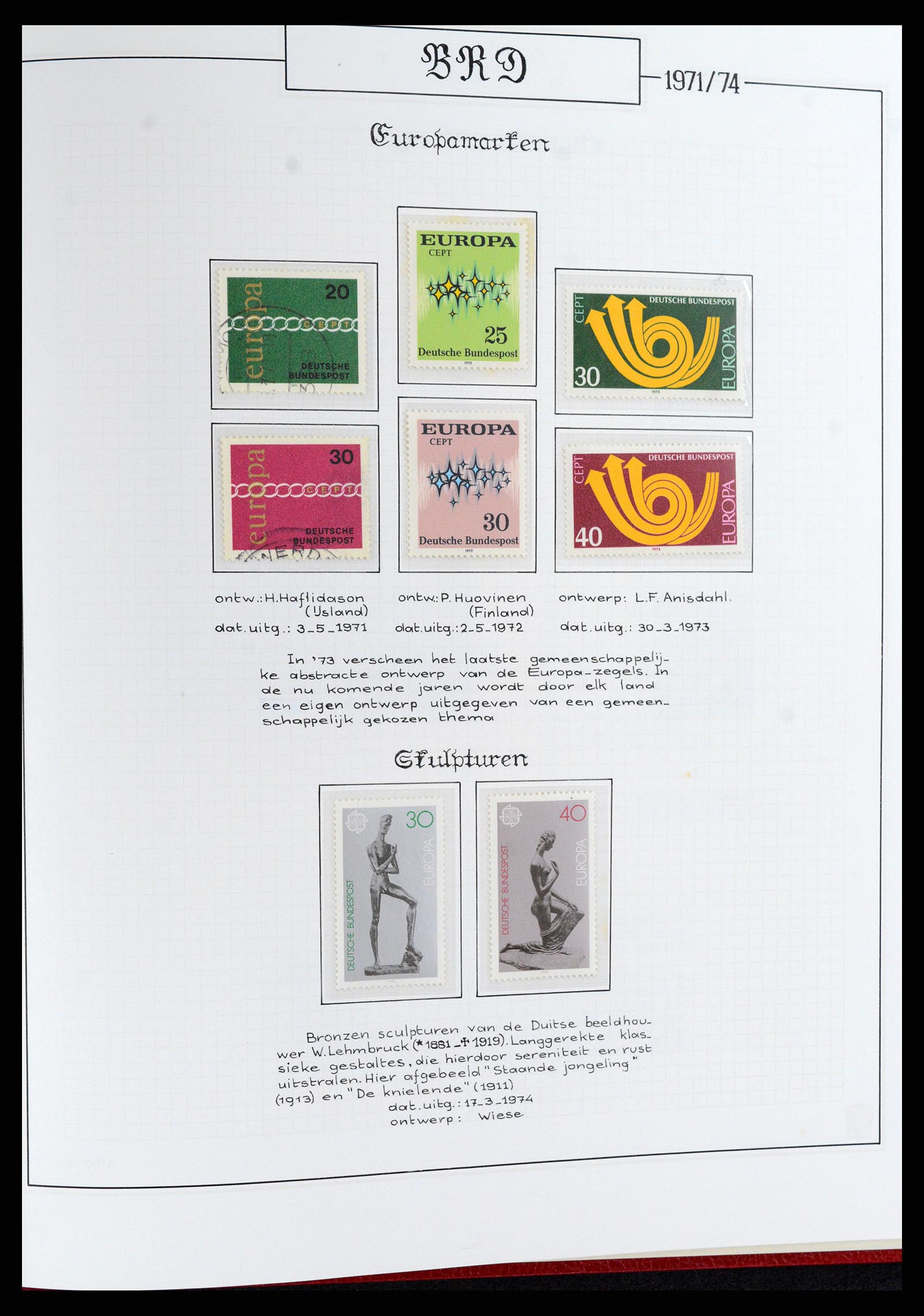 37502 035 - Postzegelverzameling 37502 Bundespost 1949-2000.