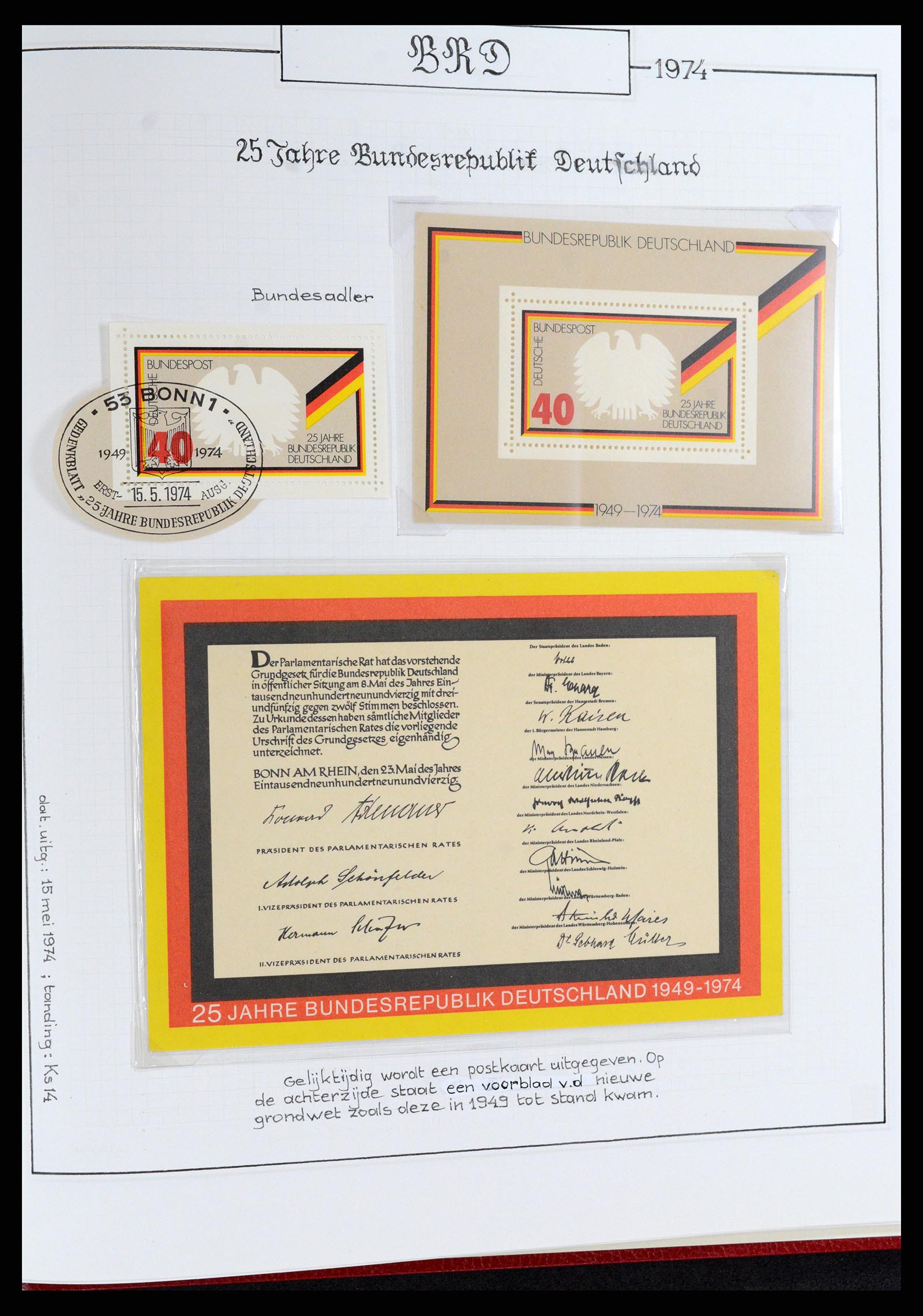 37502 038 - Postzegelverzameling 37502 Bundespost 1949-2000.