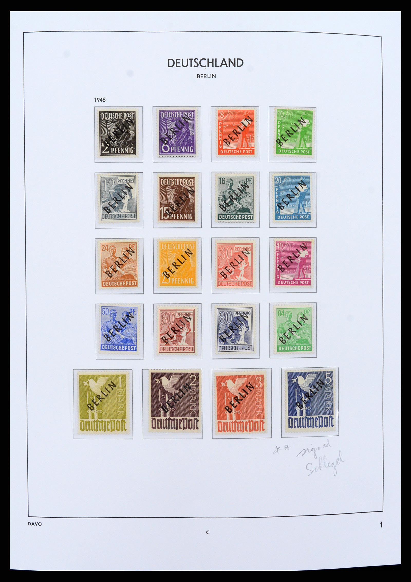 37504 001 - Postzegelverzameling 37504 Berlijn 1948-1990.