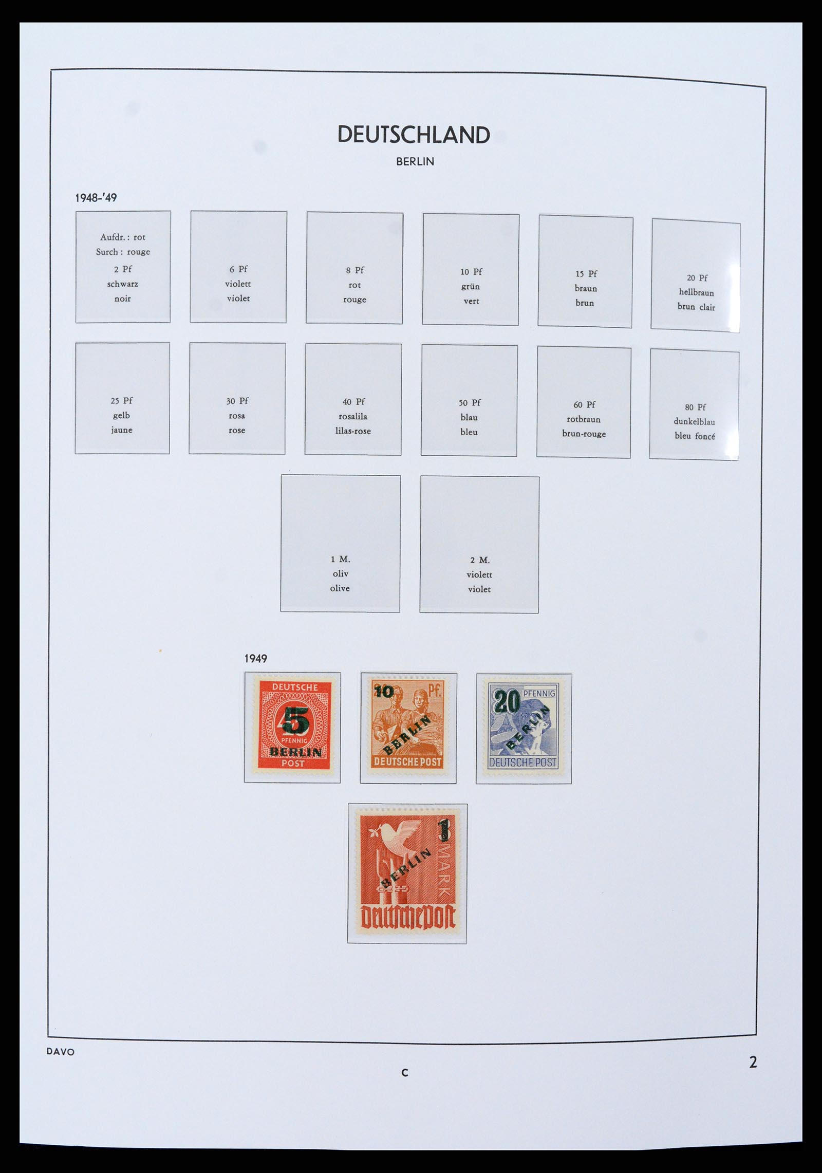 37504 002 - Postzegelverzameling 37504 Berlijn 1948-1990.