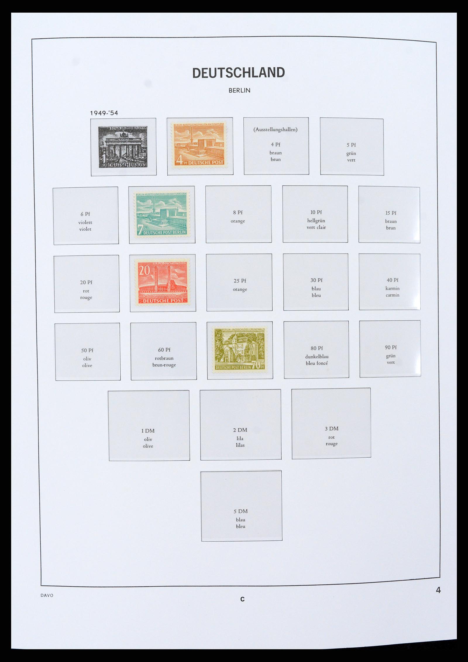 37504 004 - Postzegelverzameling 37504 Berlijn 1948-1990.