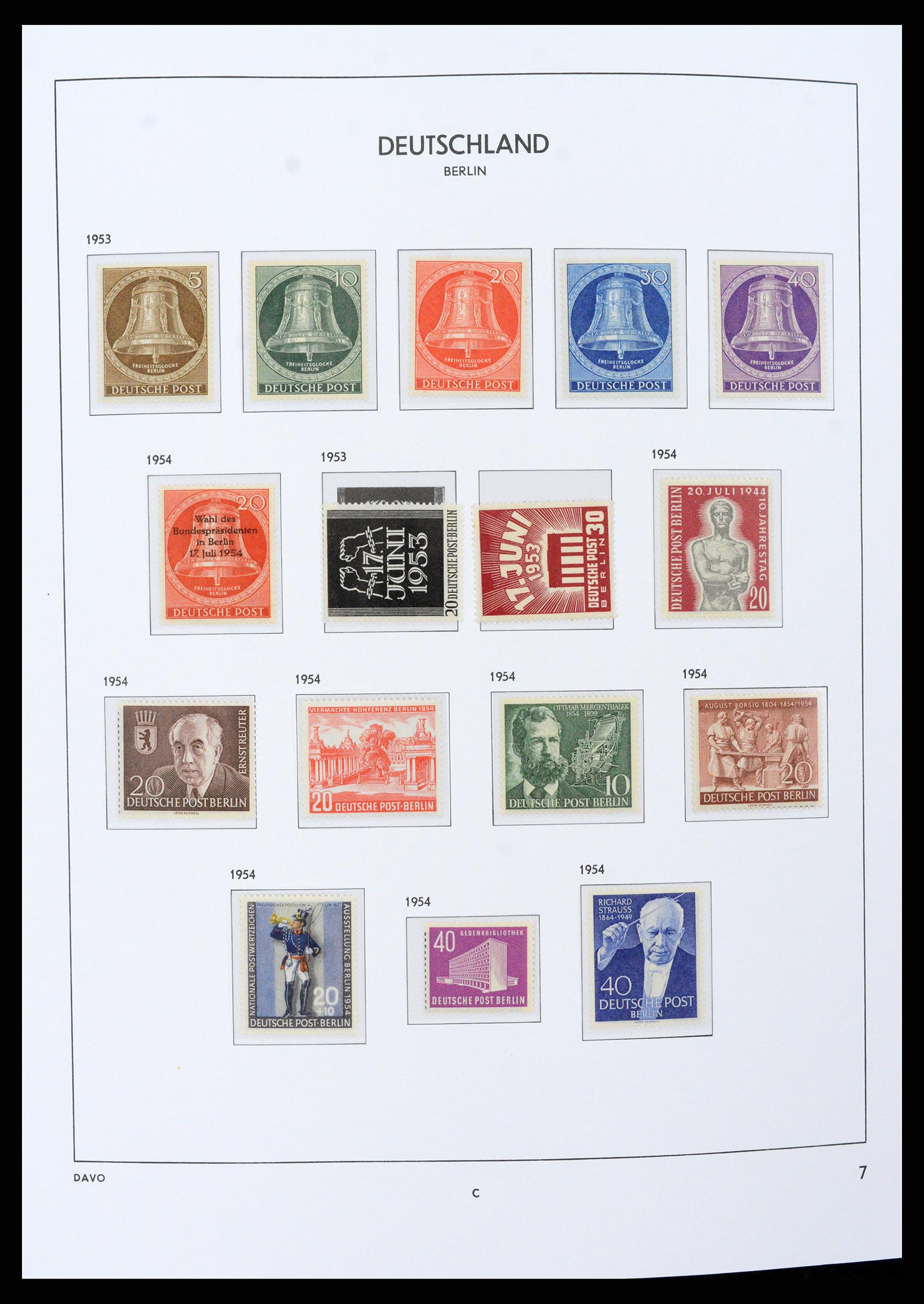 37504 007 - Postzegelverzameling 37504 Berlijn 1948-1990.