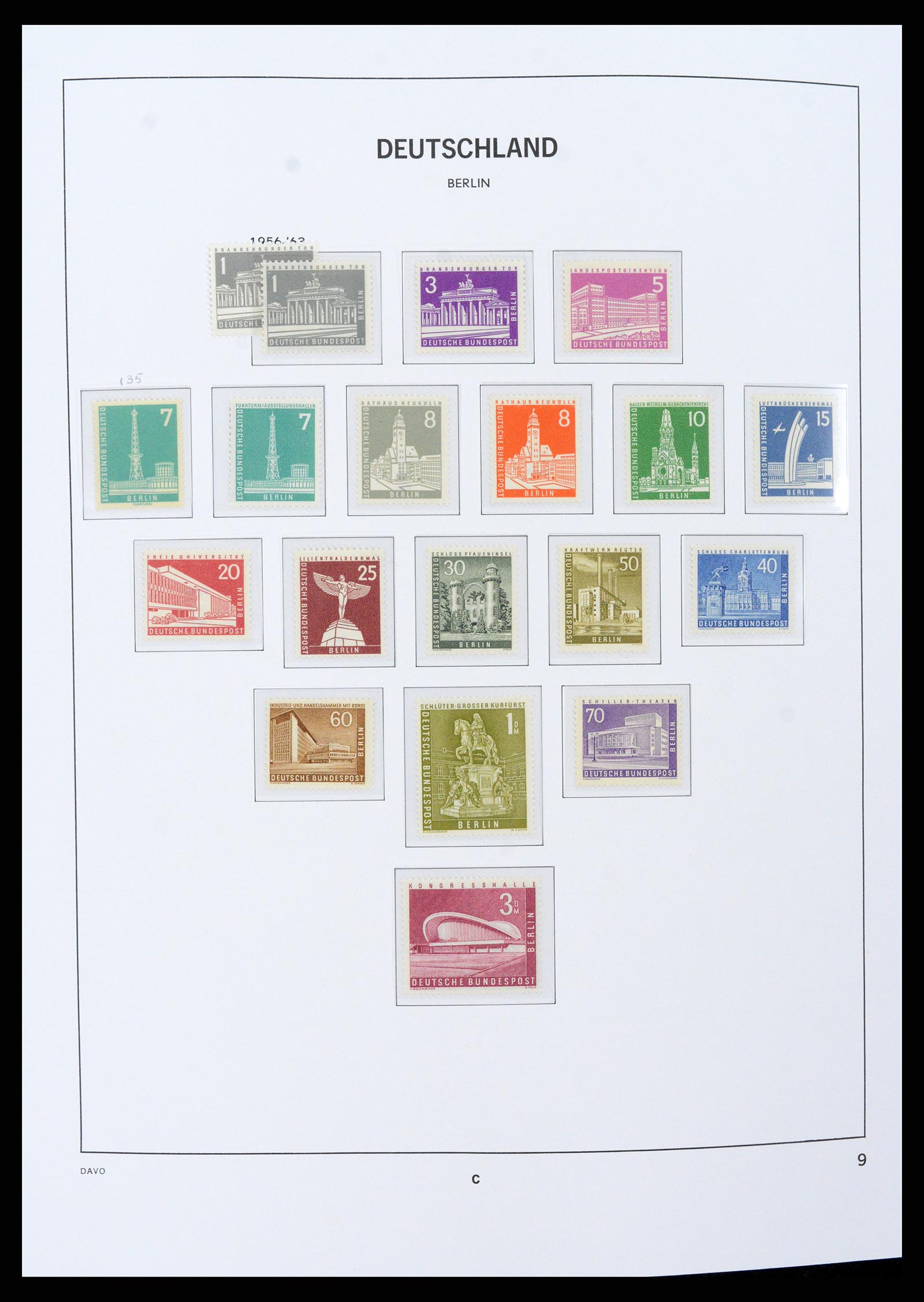 37504 009 - Postzegelverzameling 37504 Berlijn 1948-1990.