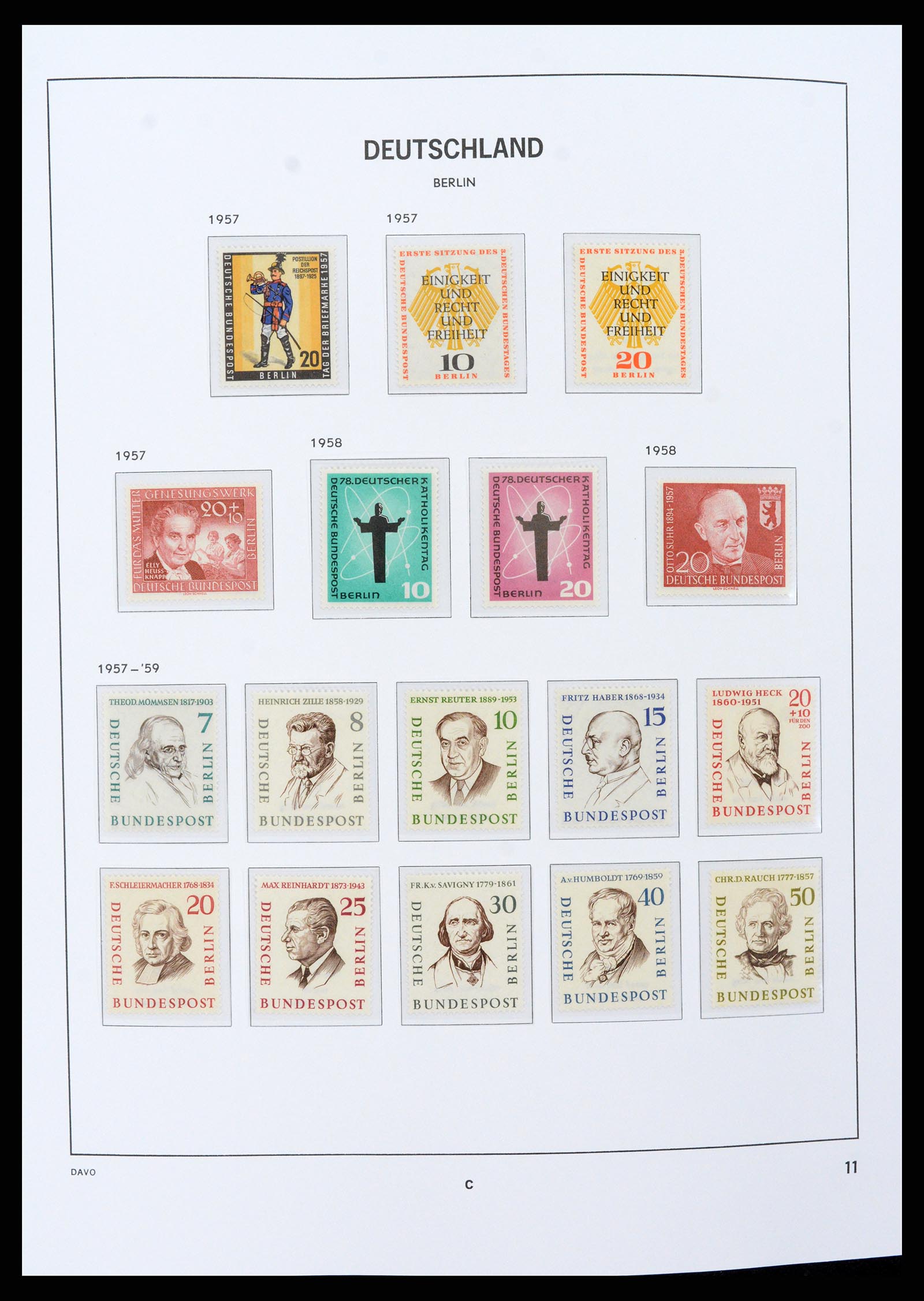 37504 011 - Postzegelverzameling 37504 Berlijn 1948-1990.
