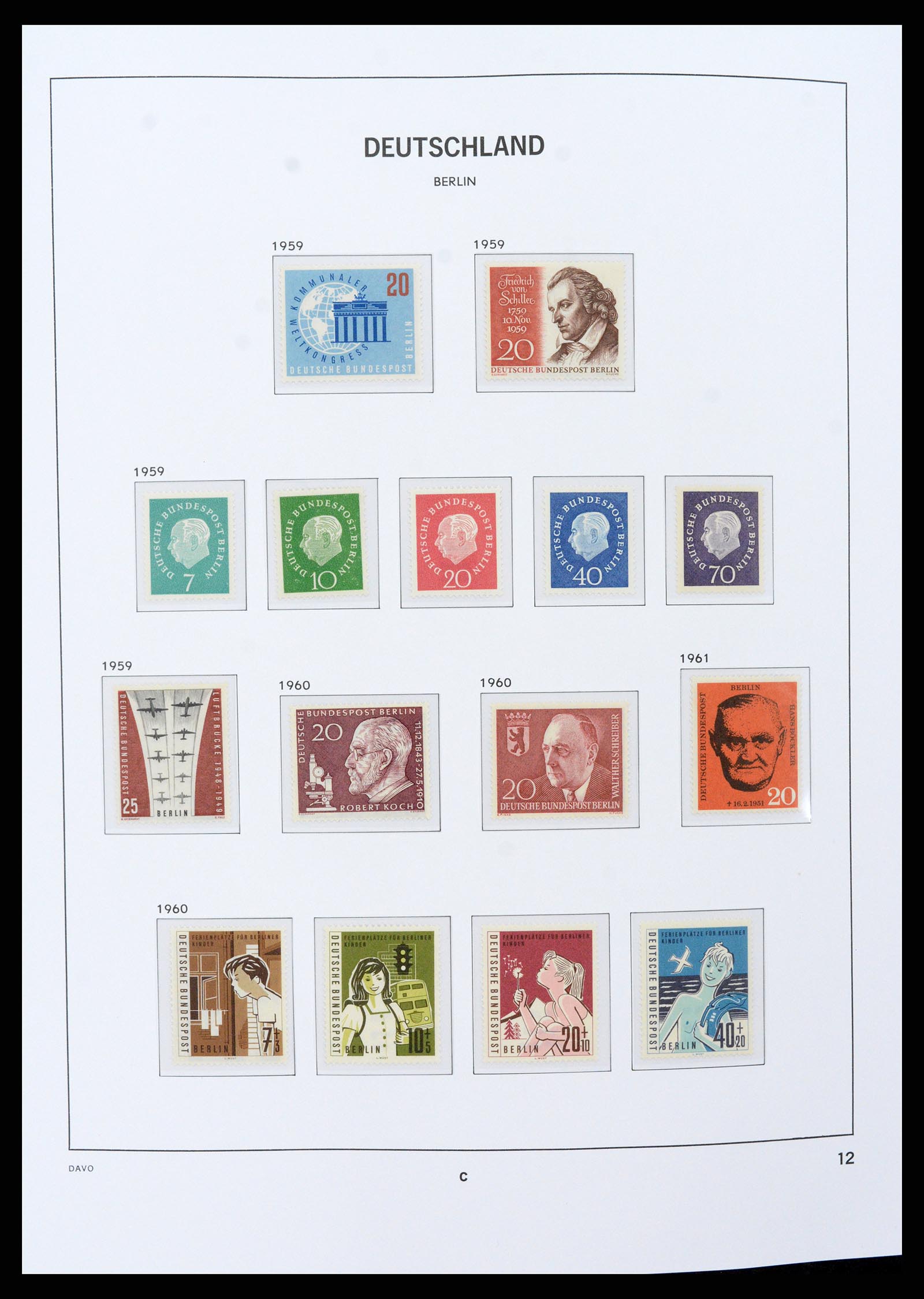 37504 012 - Stamp collection 37504 Berlin 1948-1990.