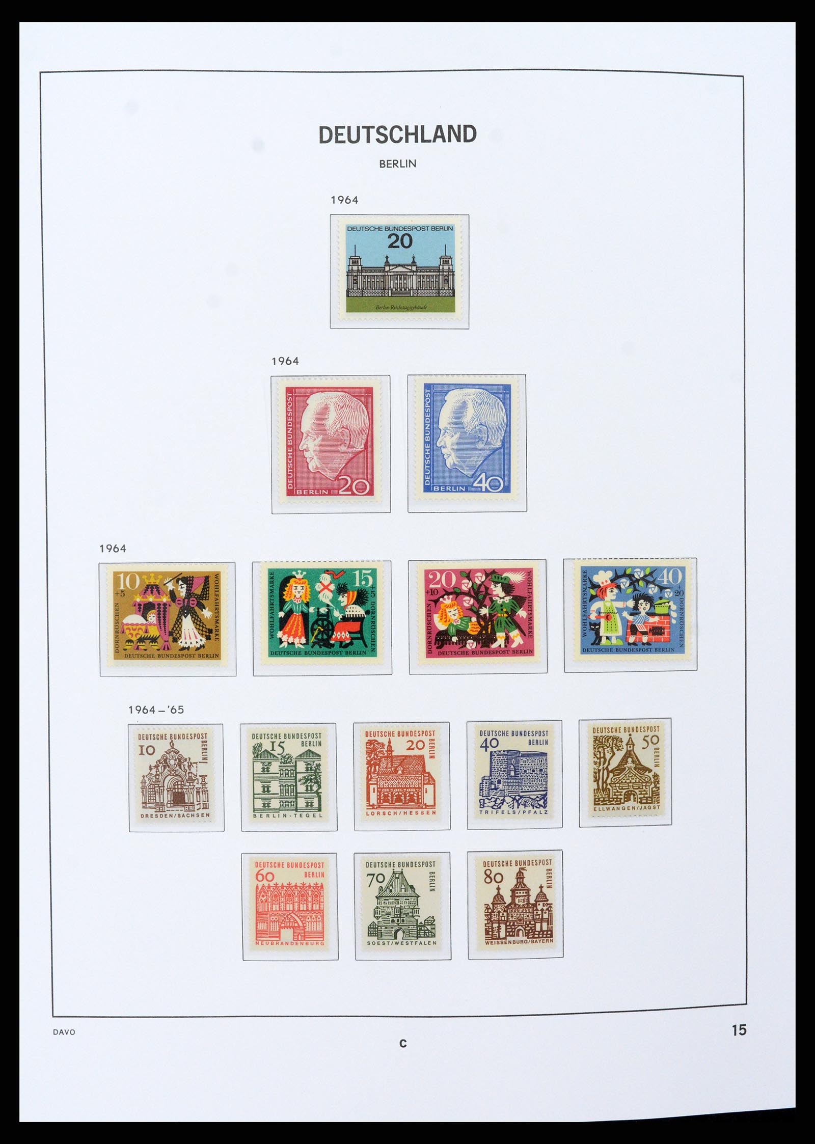 37504 015 - Postzegelverzameling 37504 Berlijn 1948-1990.