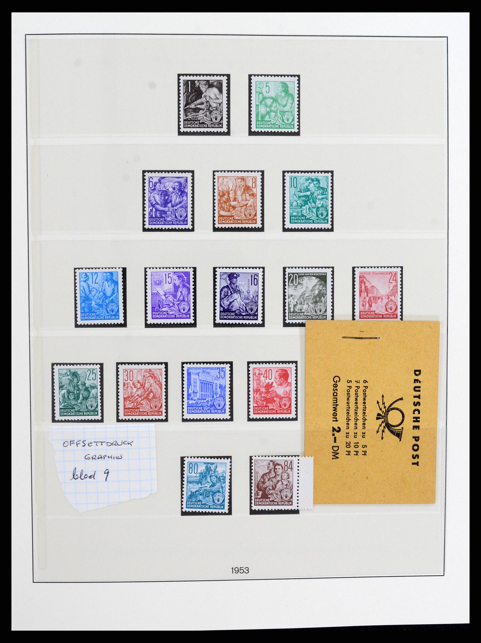 37507 011 - Stamp collection 37507 D.D.R. 1949-1990.