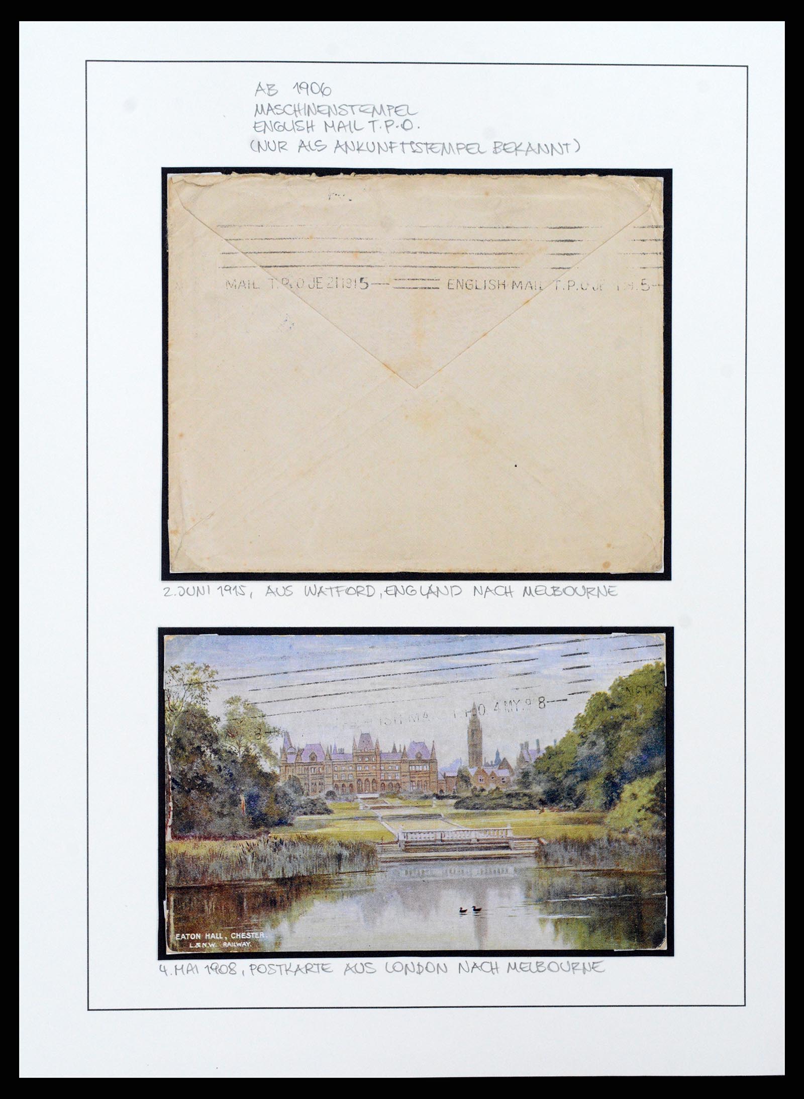 37514 028 - Postzegelverzameling 37514 Victoria stempels 1865-1930.