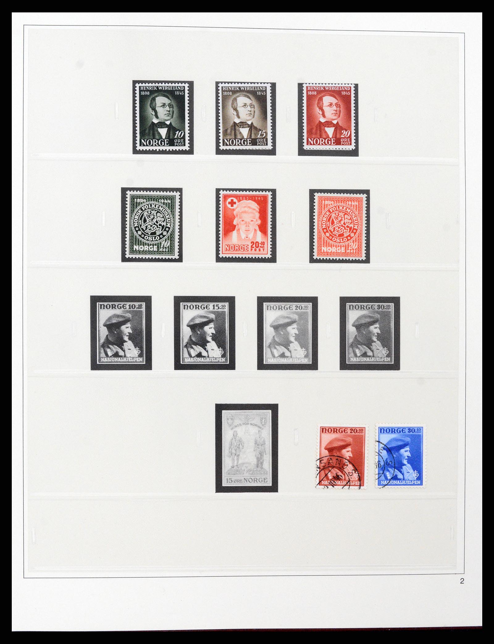 37517 002 - Postzegelverzameling 37517 Noorwegen 1936-2000.