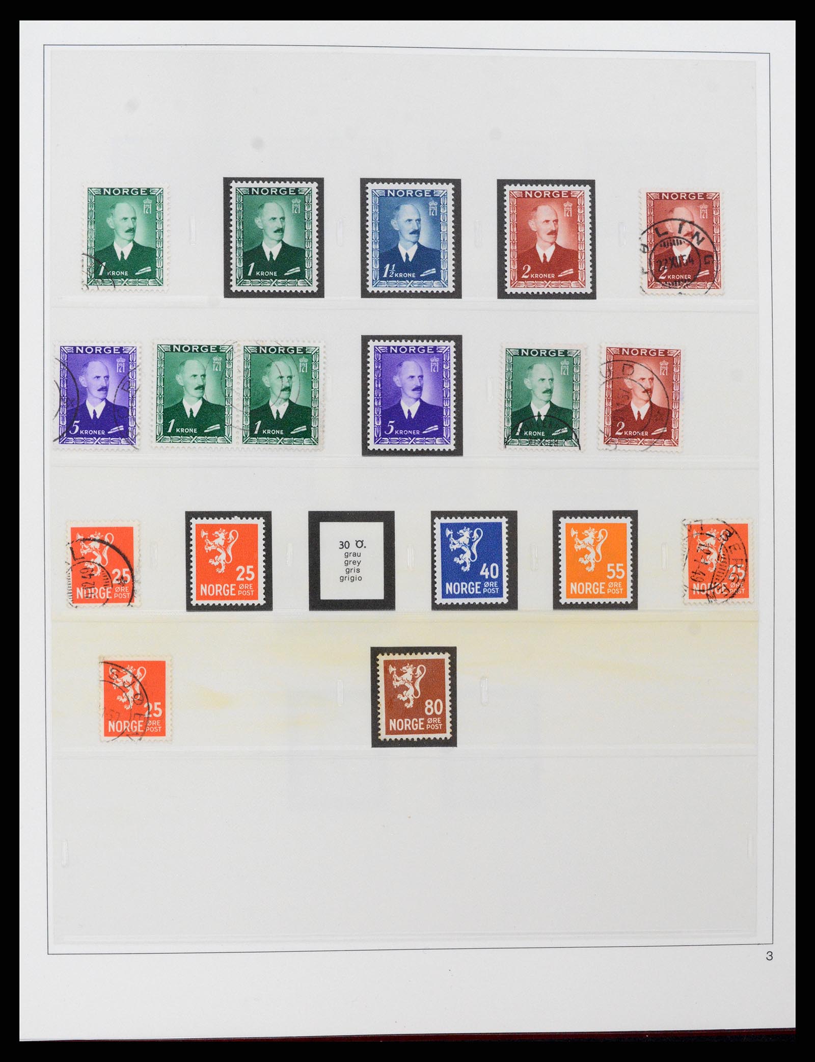 37517 003 - Postzegelverzameling 37517 Noorwegen 1936-2000.