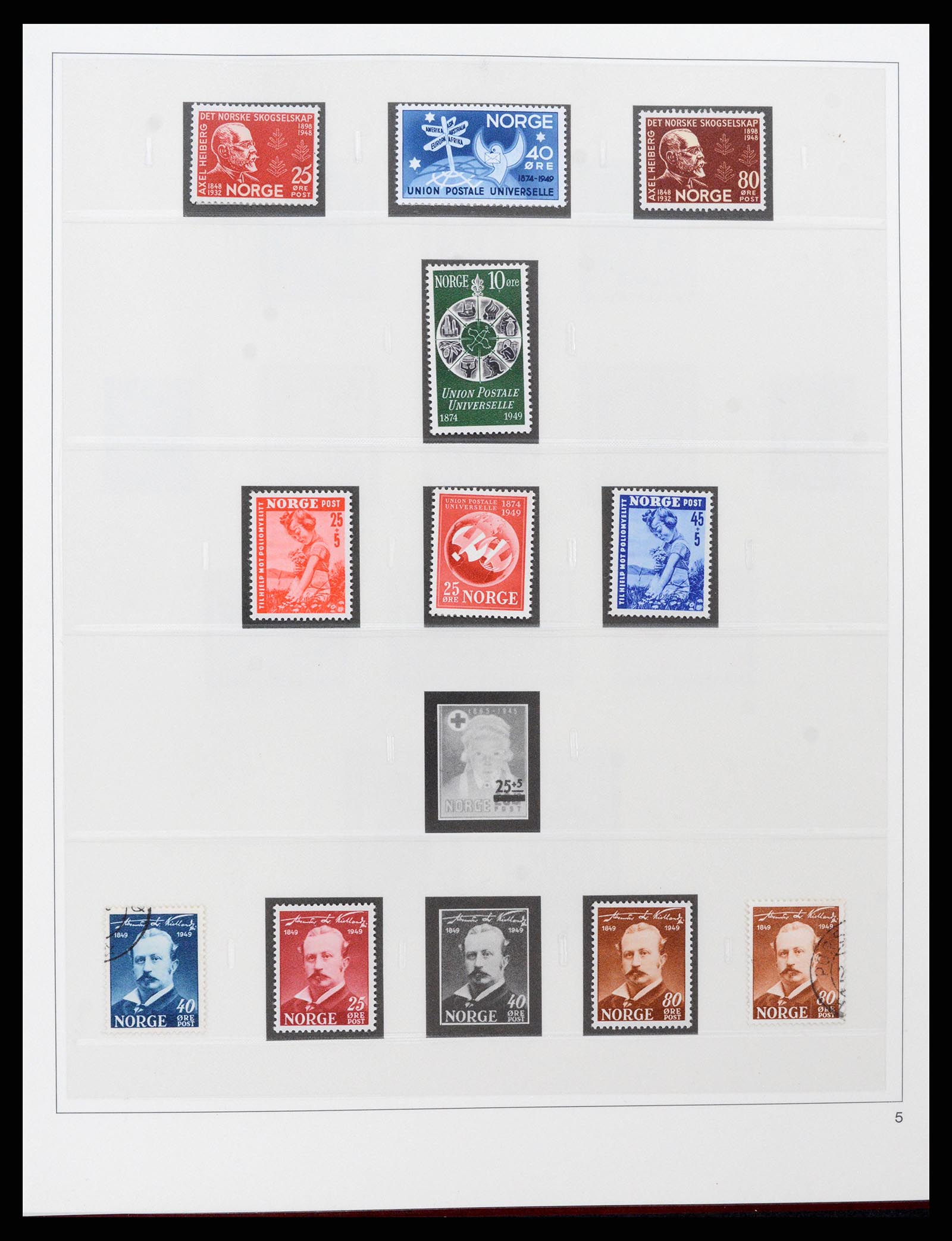 37517 005 - Postzegelverzameling 37517 Noorwegen 1936-2000.
